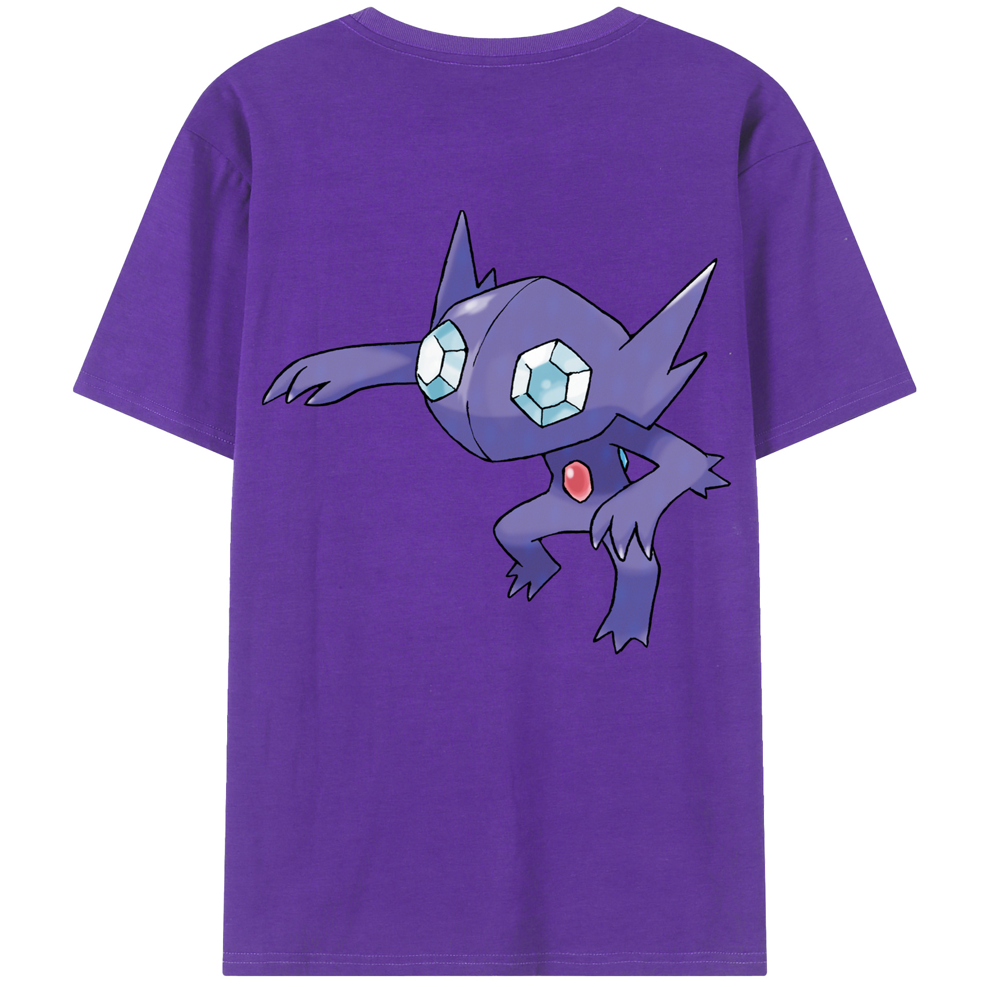 （画像用） ポケットモンスター Pokémon 綿100％ メンズ半袖Tシャツ（バックプリント） 通気性