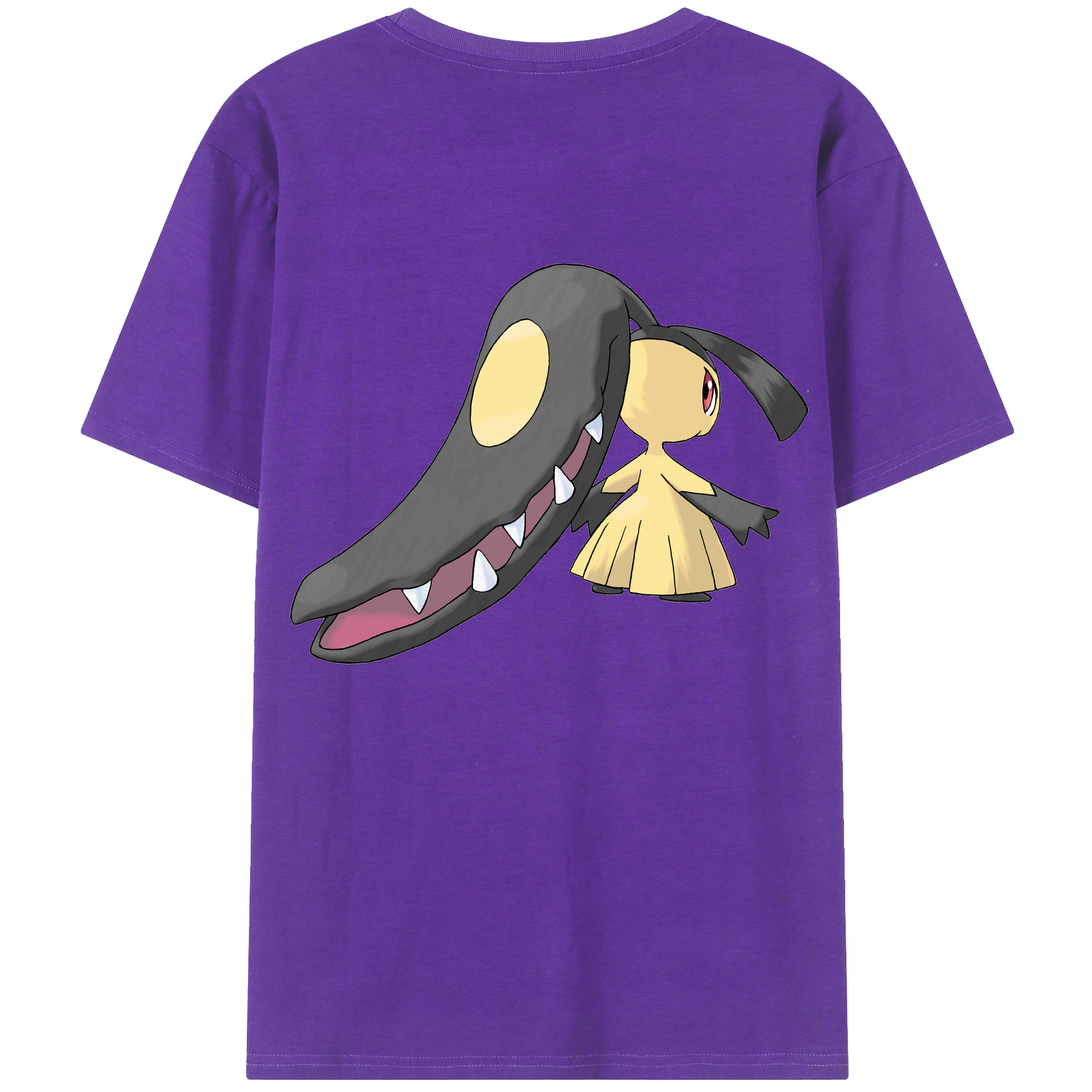 （画像用） ポケットモンスター Pokémon 綿100％ メンズ半袖Tシャツ（バックプリント） 通気性