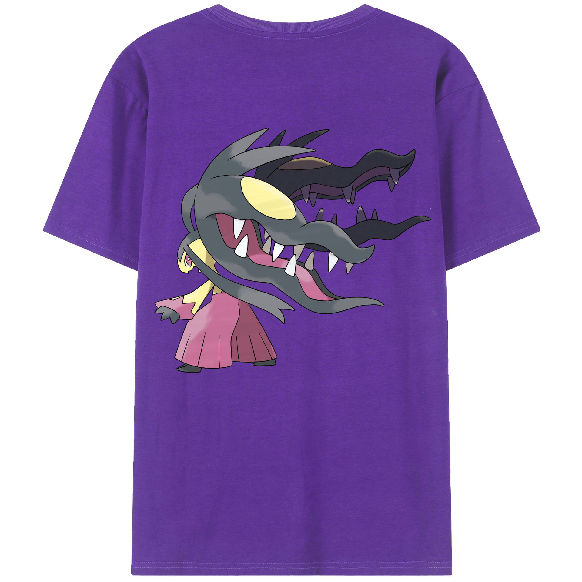 （画像用） ポケットモンスター Pokémon 綿100％ メンズ半袖Tシャツ（バックプリント） 通気性