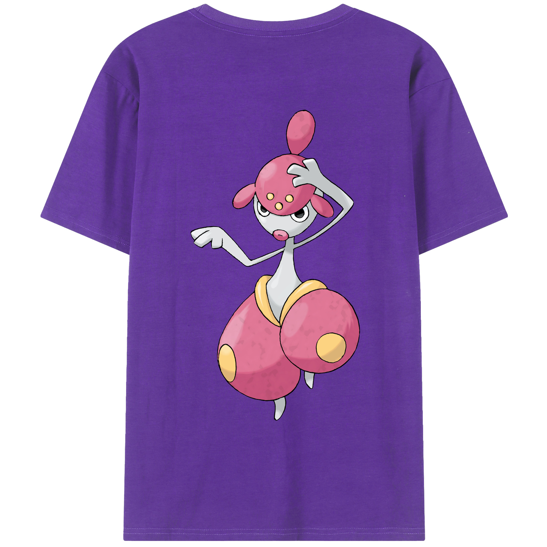 （画像用） ポケットモンスター Pokémon 綿100％ メンズ半袖Tシャツ（バックプリント） 通気性
