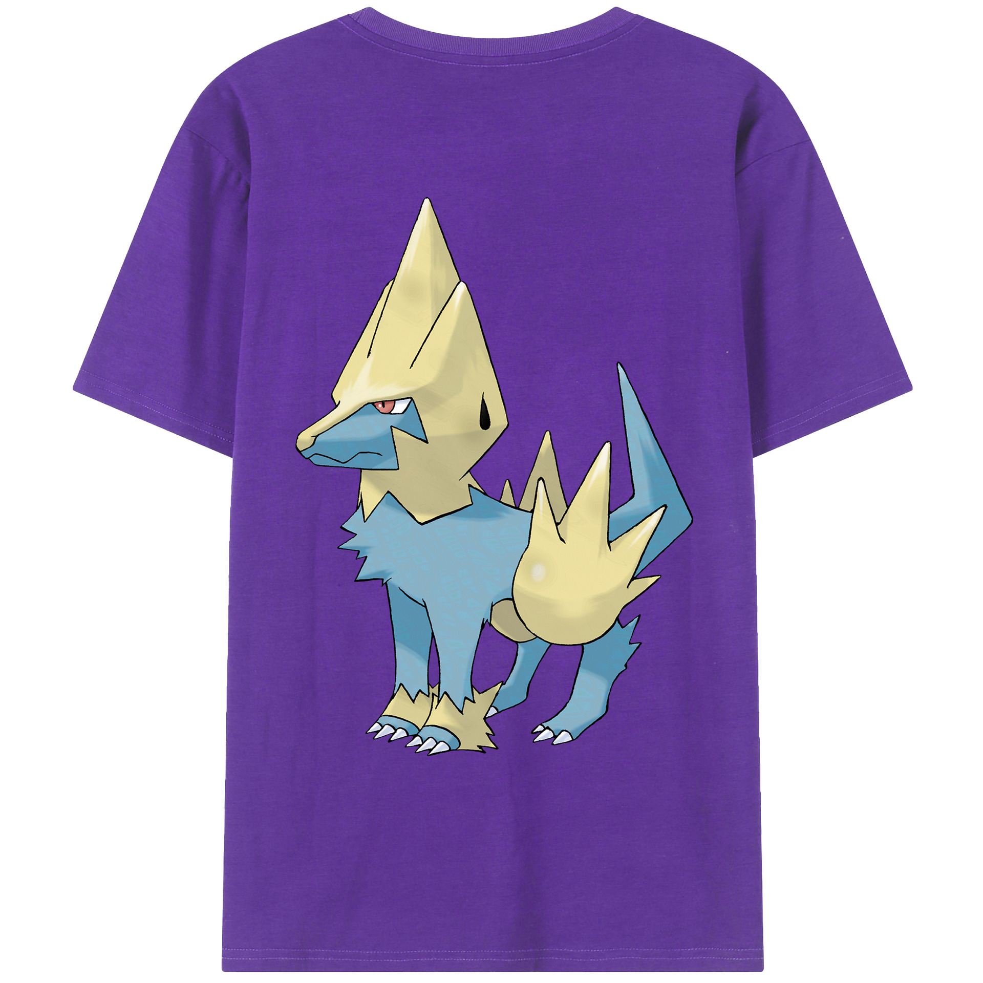 （画像用） ポケットモンスター Pokémon 綿100％ メンズ半袖Tシャツ（バックプリント） 通気性