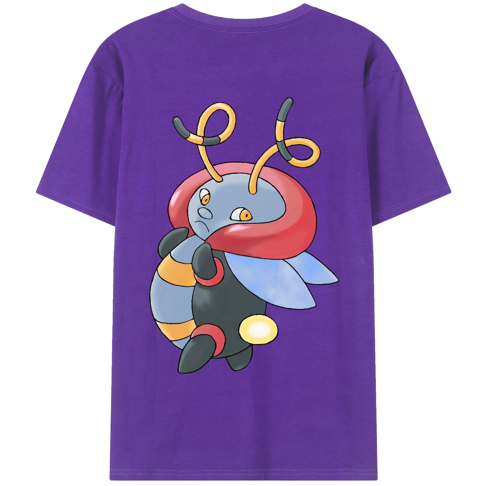 （画像用） ポケットモンスター Pokémon 綿100％ メンズ半袖Tシャツ（バックプリント） 通気性