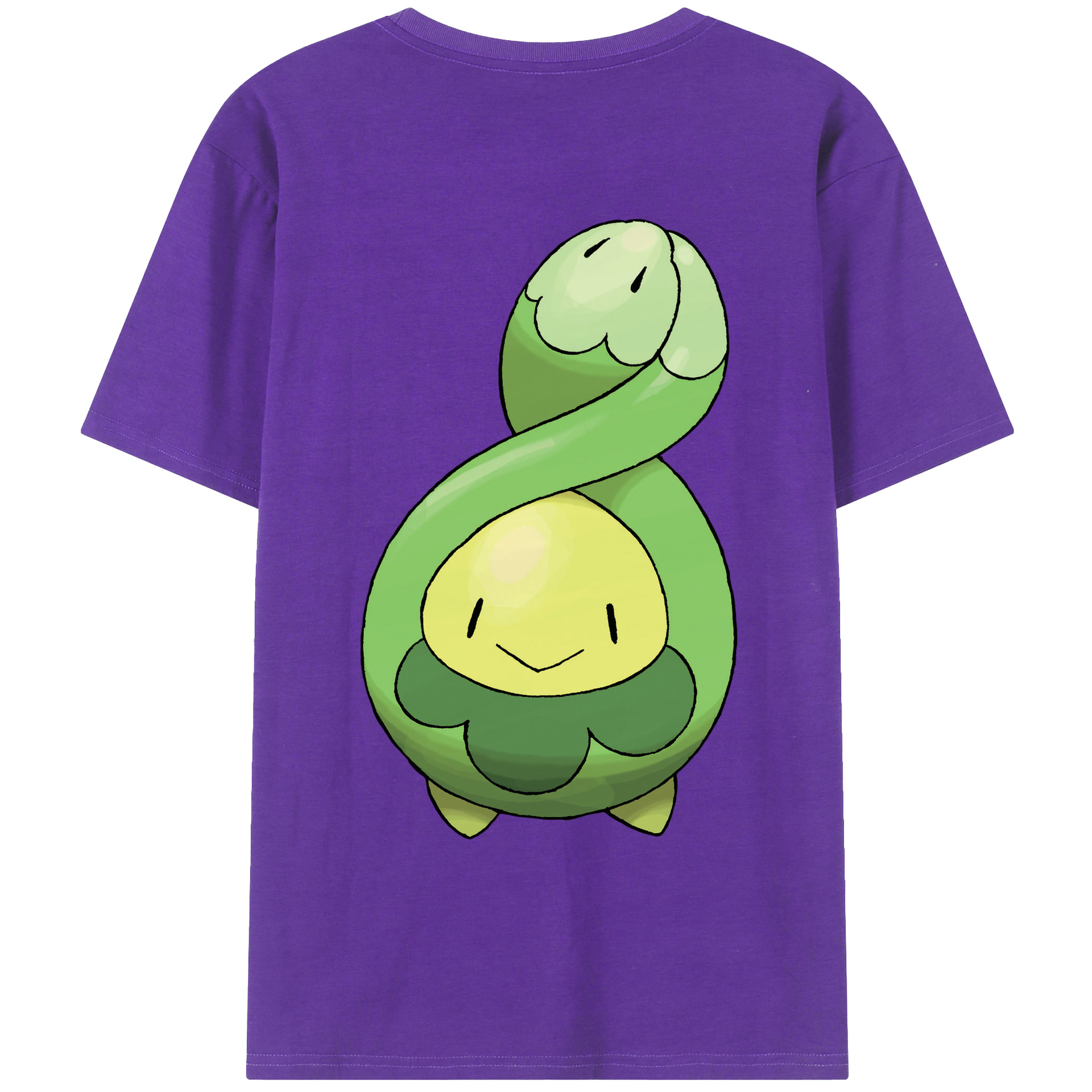 （画像用） ポケットモンスター Pokémon 綿100％ メンズ半袖Tシャツ（バックプリント） 通気性