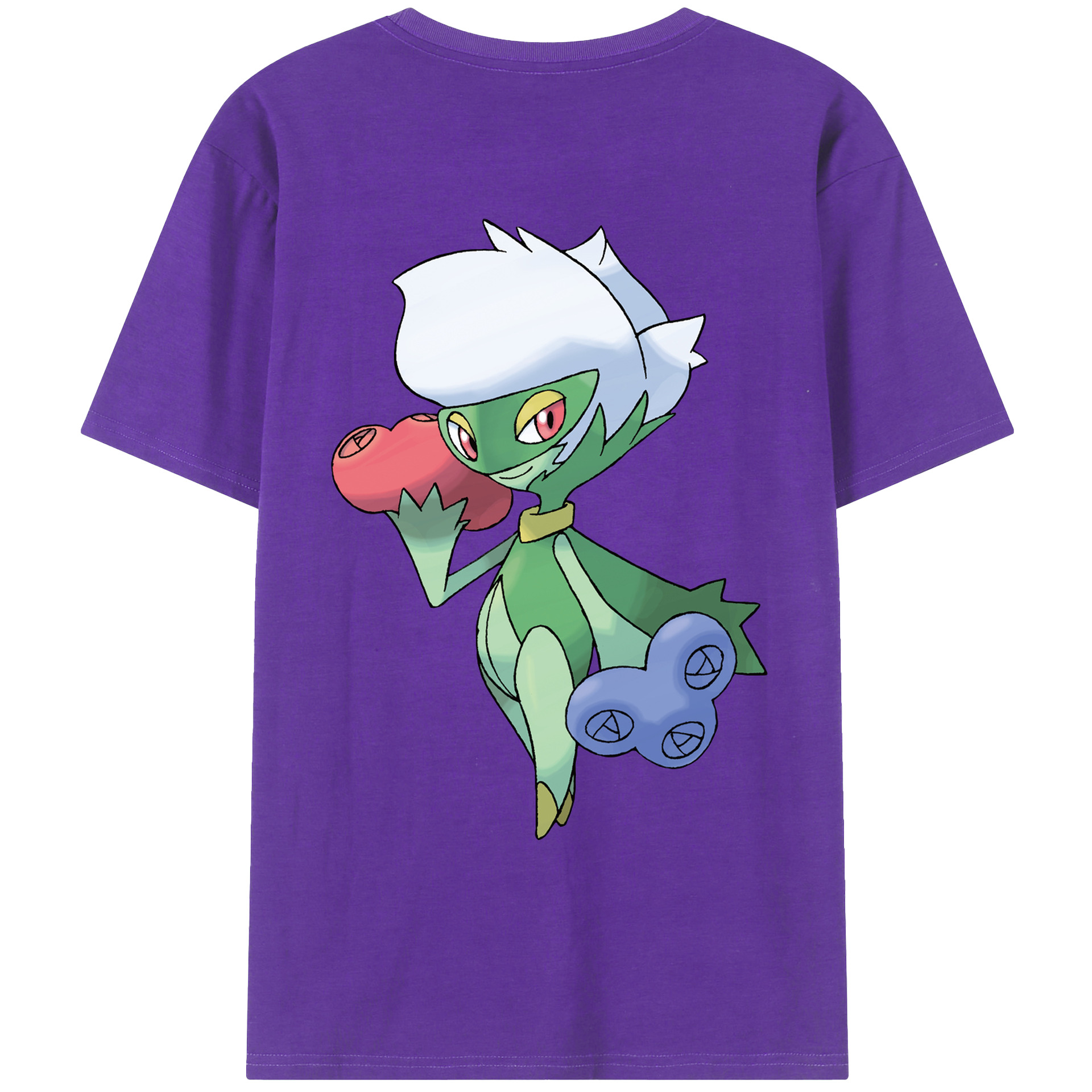（画像用） ポケットモンスター Pokémon 綿100％ メンズ半袖Tシャツ（バックプリント） 通気性