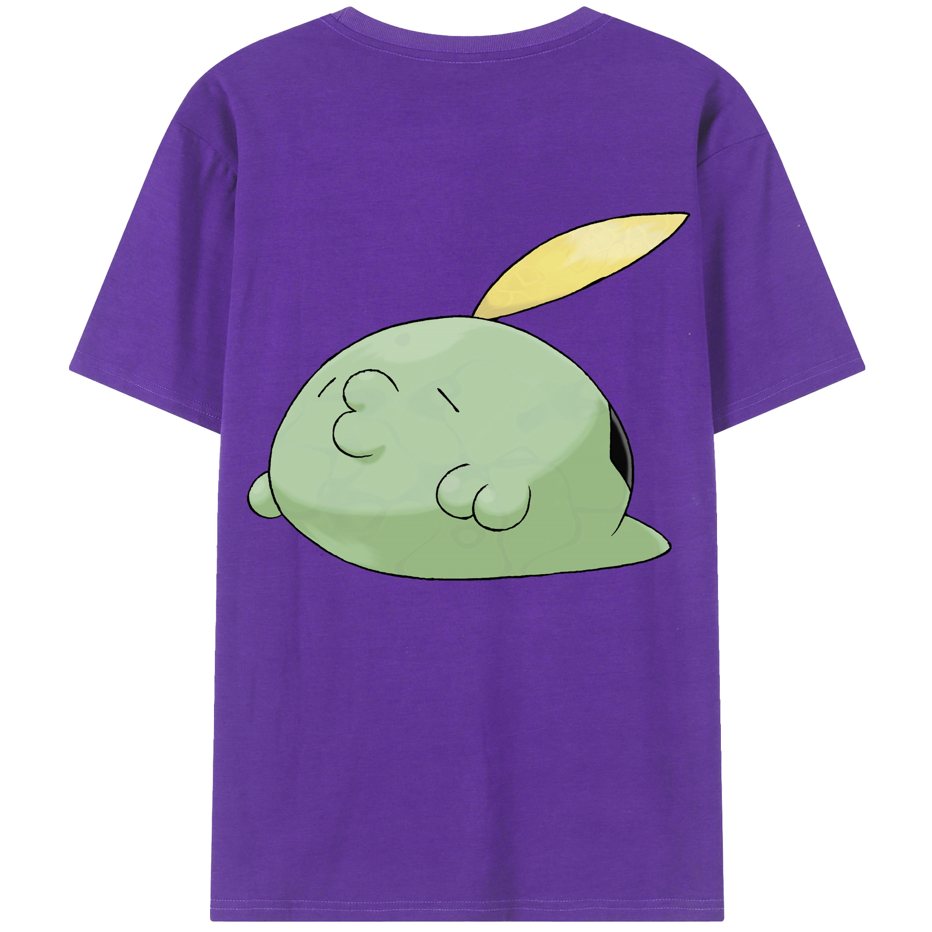 （画像用） ポケットモンスター Pokémon 綿100％ メンズ半袖Tシャツ（バックプリント） 通気性
