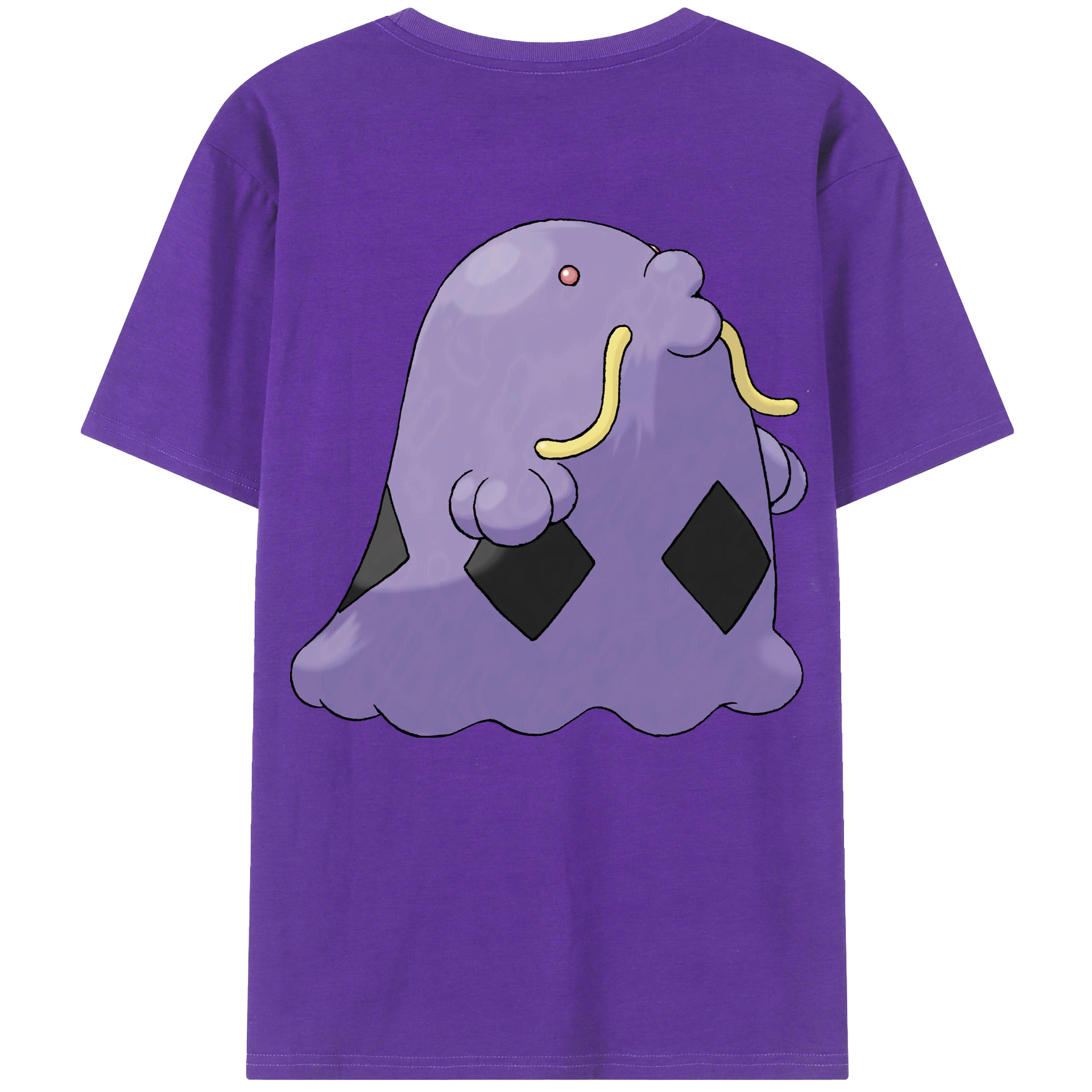 （画像用） ポケットモンスター Pokémon 綿100％ メンズ半袖Tシャツ（バックプリント） 通気性