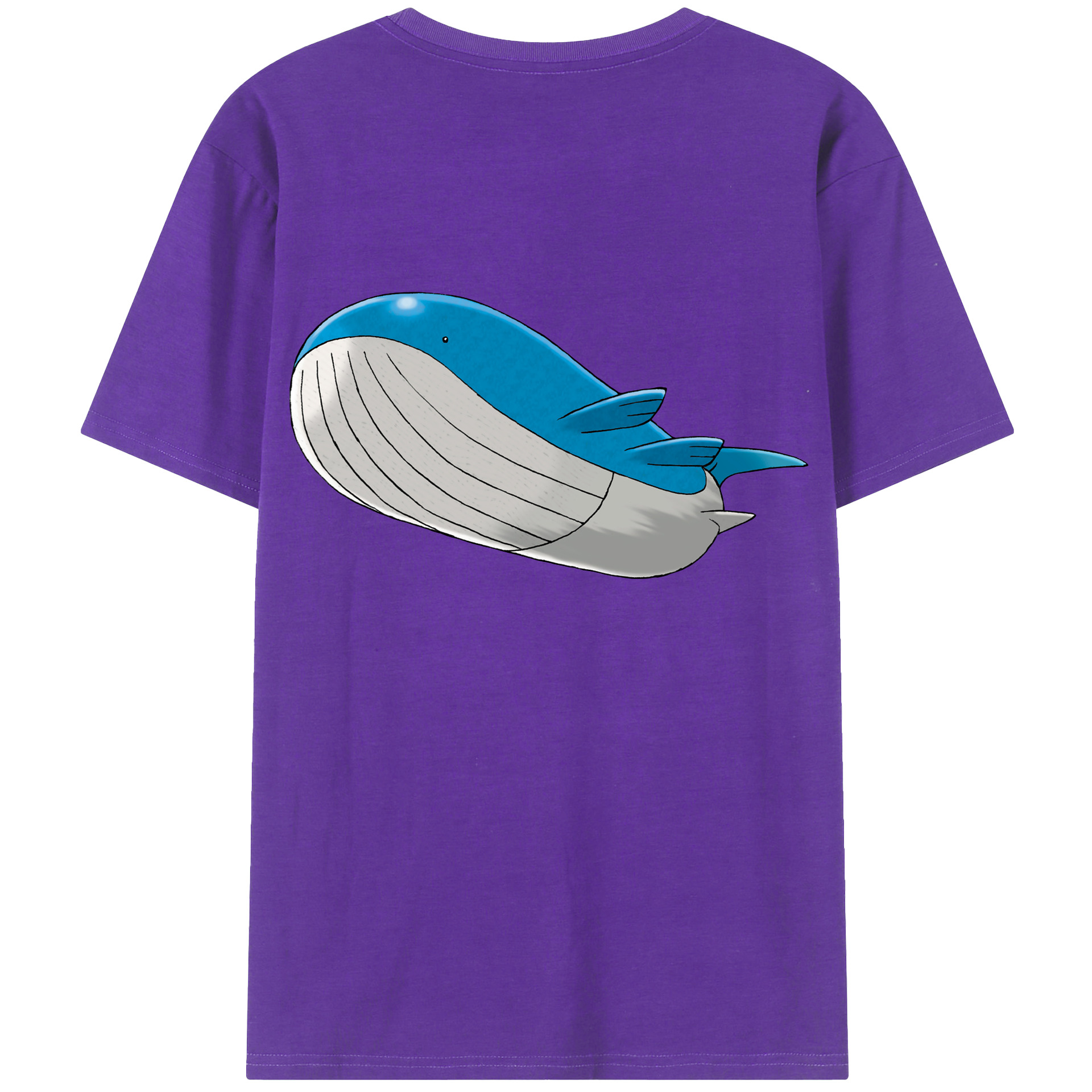 （画像用） ポケットモンスター Pokémon 綿100％ メンズ半袖Tシャツ（バックプリント） 通気性