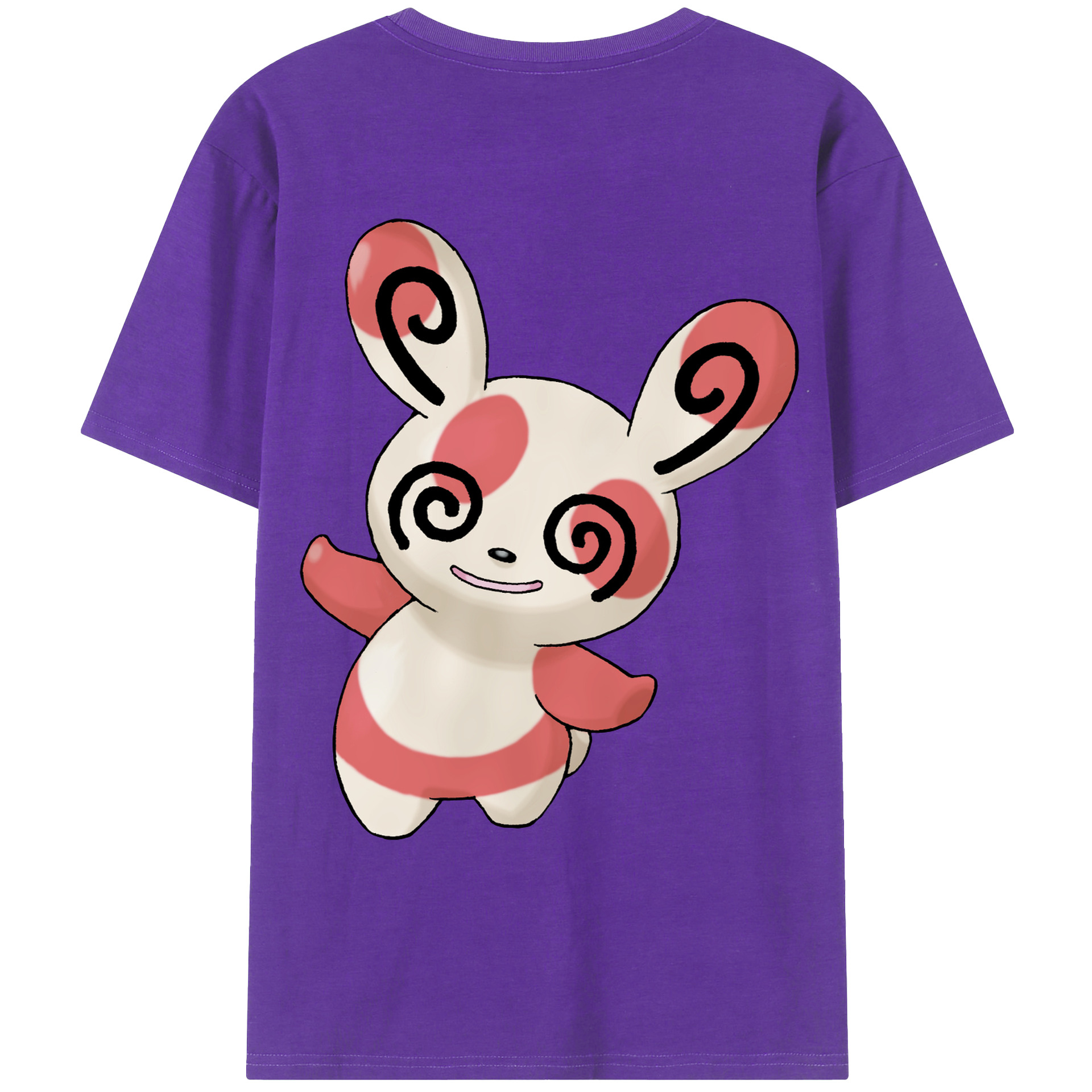 （画像用） ポケットモンスター Pokémon 綿100％ メンズ半袖Tシャツ（バックプリント） 通気性