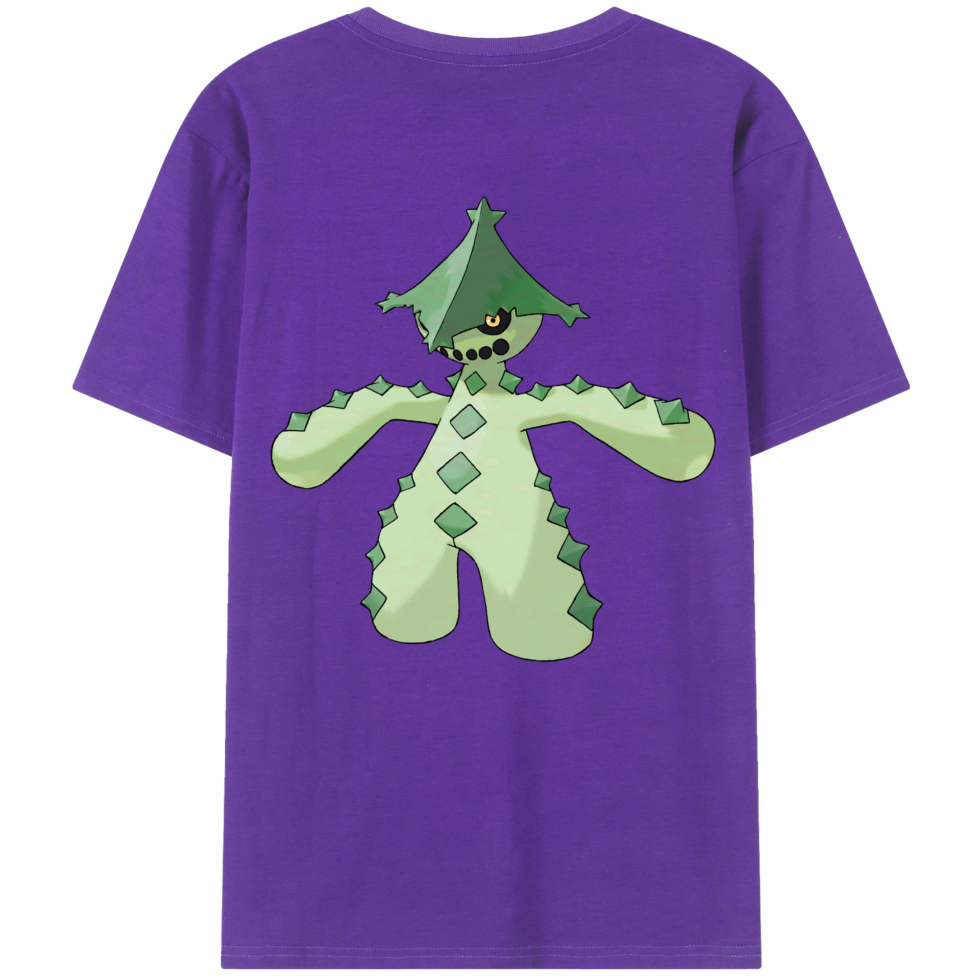 （画像用） ポケットモンスター Pokémon 綿100％ メンズ半袖Tシャツ（バックプリント） 通気性