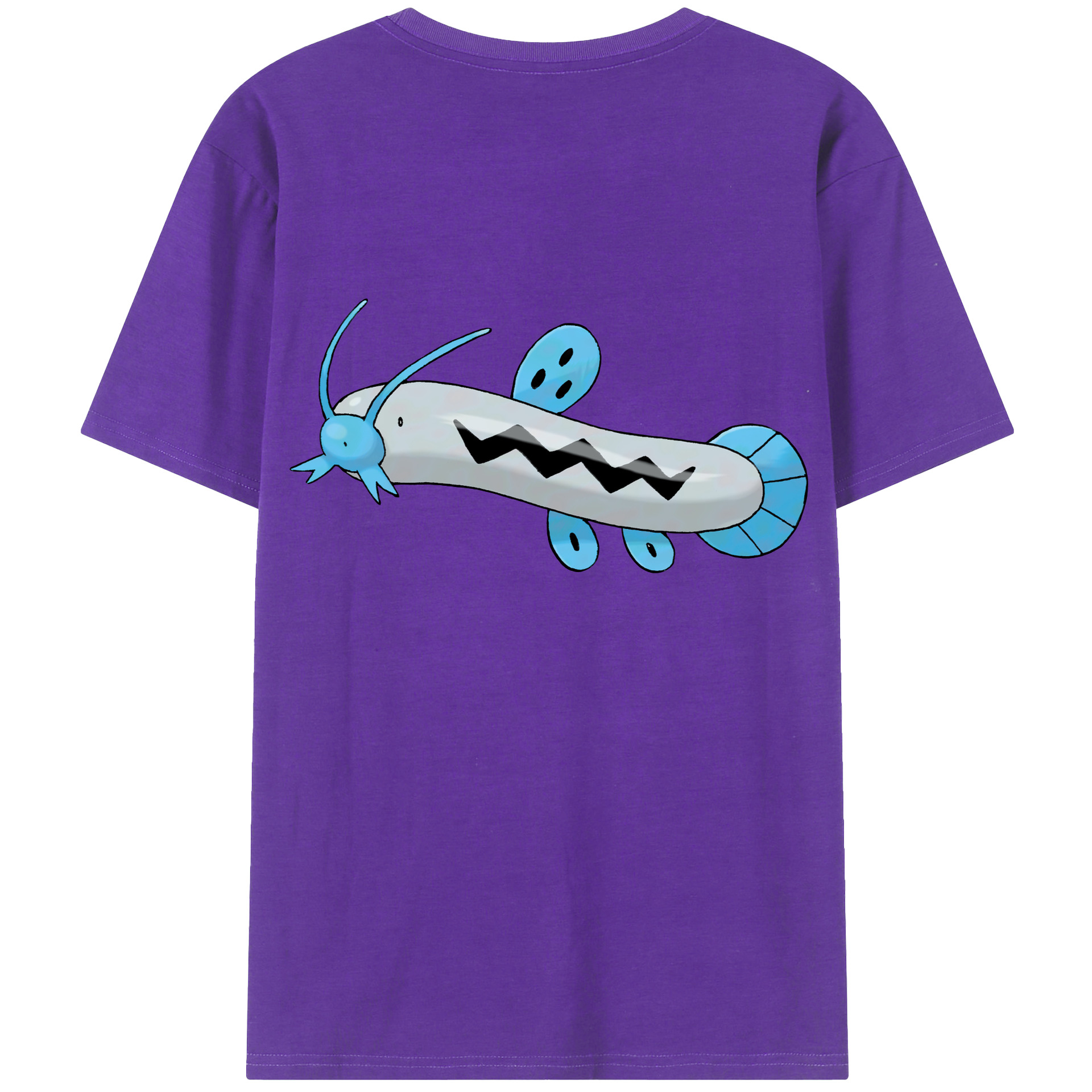 （画像用） ポケットモンスター Pokémon 綿100％ メンズ半袖Tシャツ（バックプリント） 通気性
