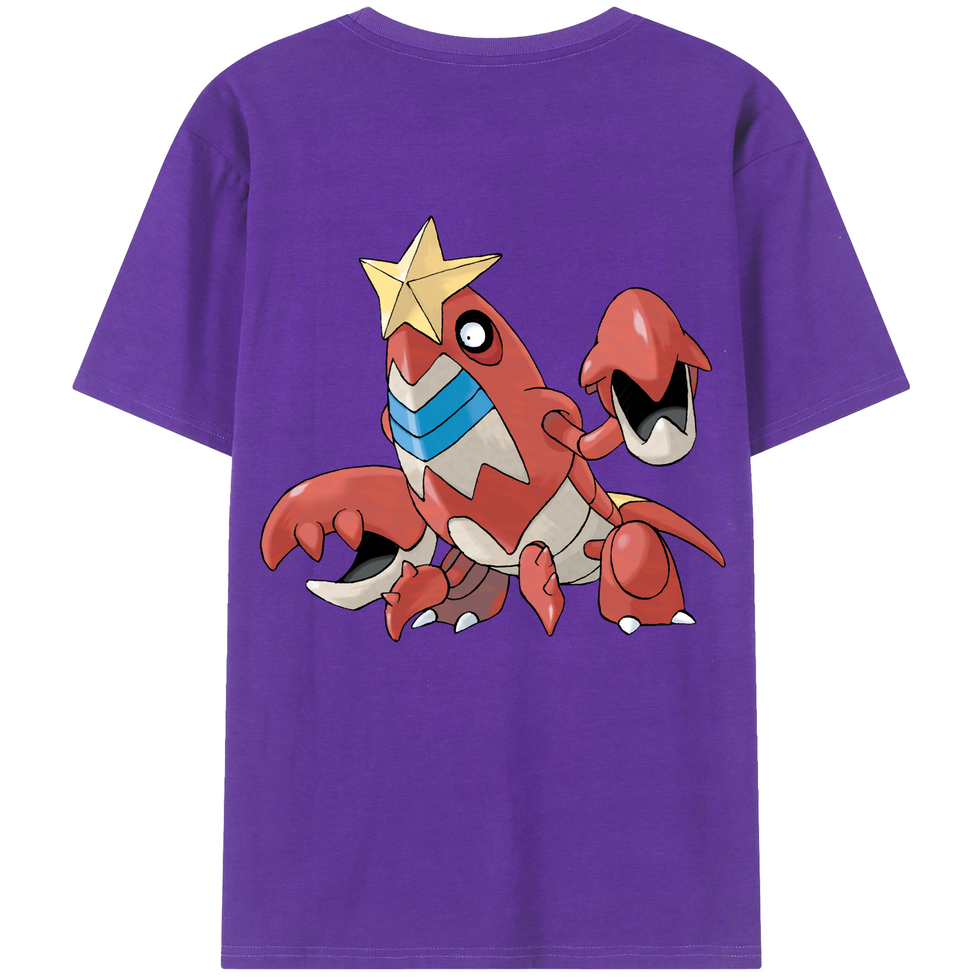 （画像用） ポケットモンスター Pokémon 綿100％ メンズ半袖Tシャツ（バックプリント） 通気性