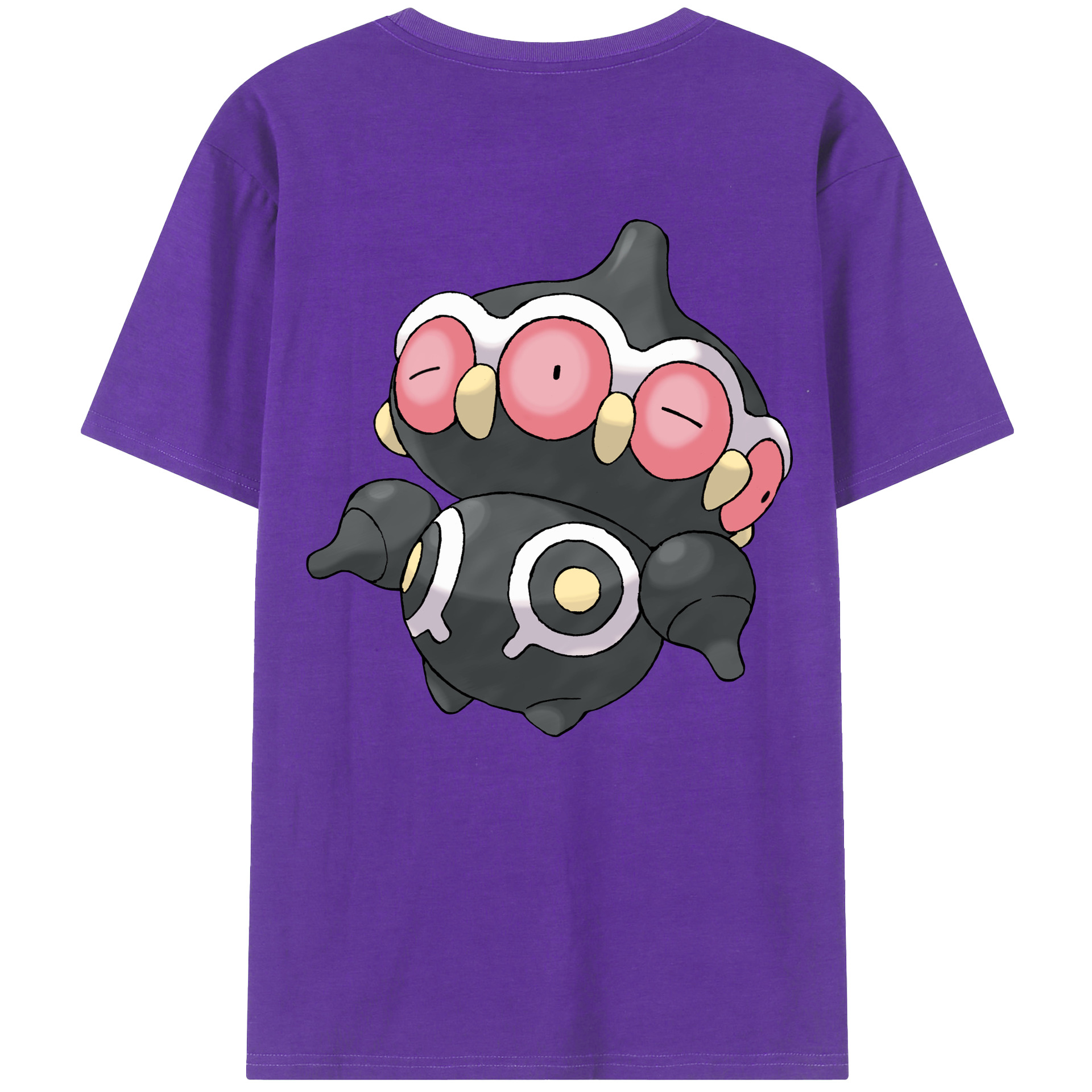 （画像用） ポケットモンスター Pokémon 綿100％ メンズ半袖Tシャツ（バックプリント） 通気性