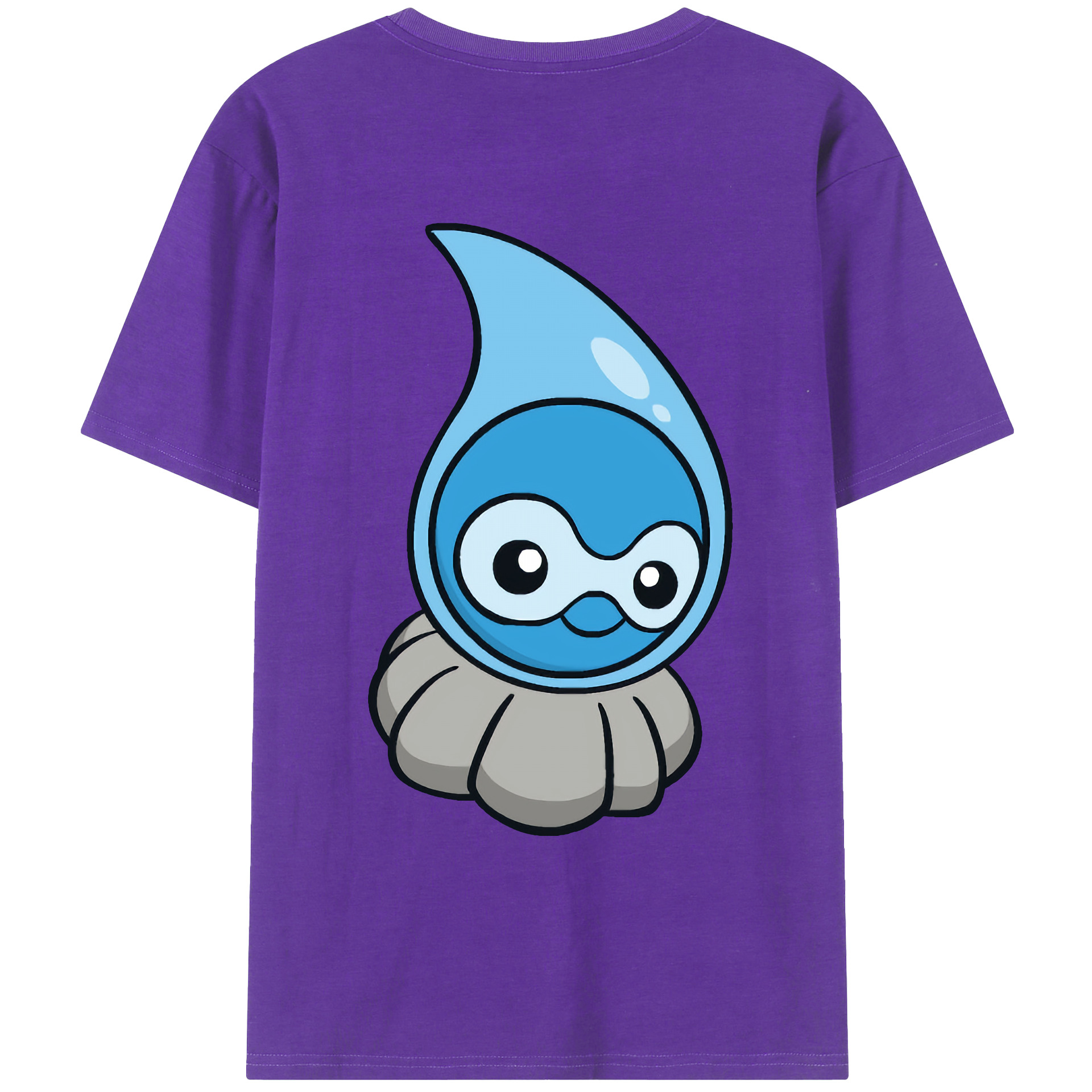 （画像用） ポケットモンスター Pokémon 綿100％ メンズ半袖Tシャツ（バックプリント） 通気性