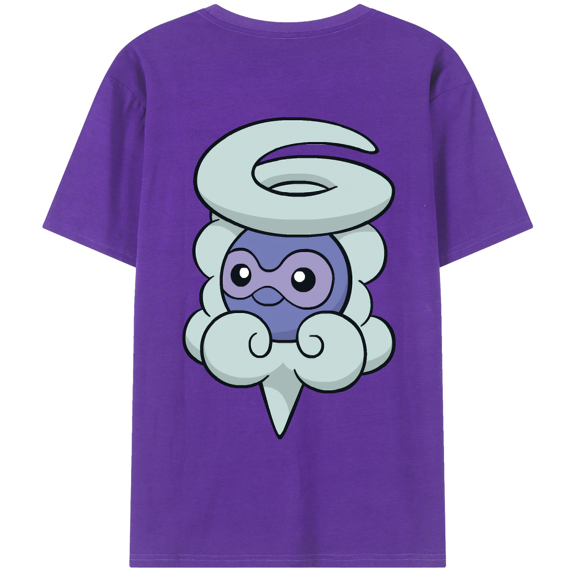 （画像用） ポケットモンスター Pokémon 綿100％ メンズ半袖Tシャツ（バックプリント） 通気性