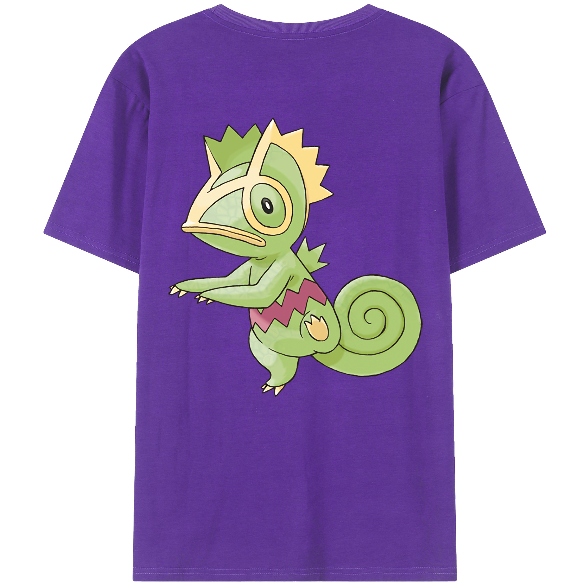 （画像用） ポケットモンスター Pokémon 綿100％ メンズ半袖Tシャツ（バックプリント） 通気性