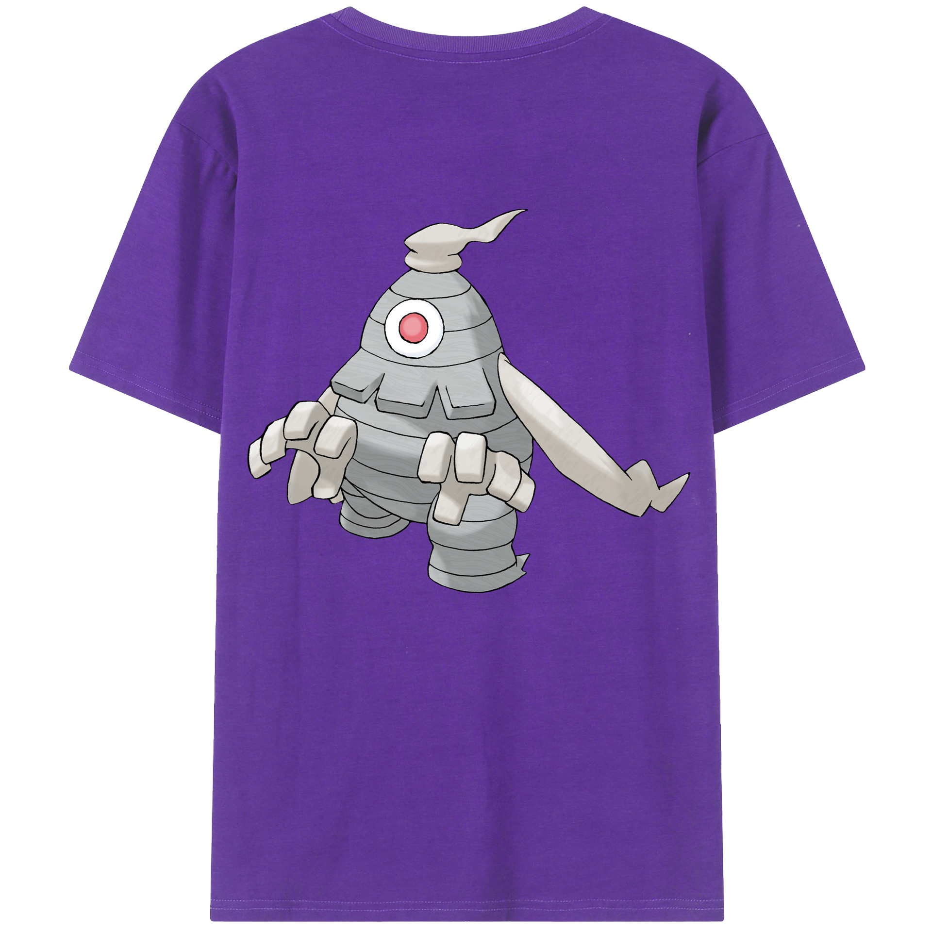 （画像用） ポケットモンスター Pokémon 綿100％ メンズ半袖Tシャツ（バックプリント） 通気性