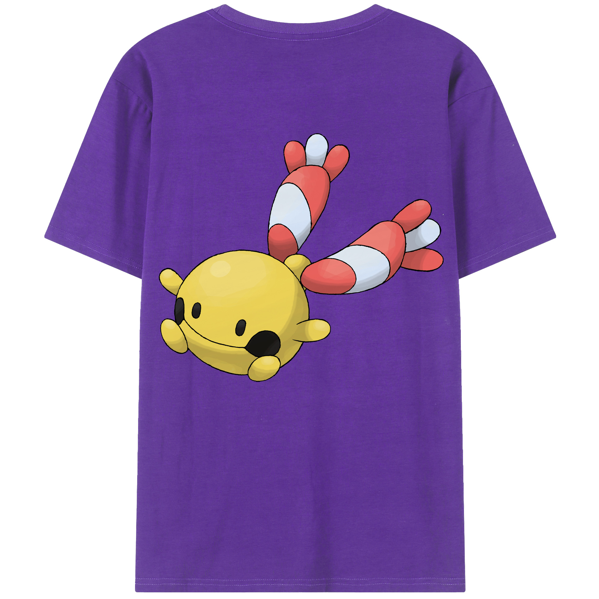 （画像用） ポケットモンスター Pokémon 綿100％ メンズ半袖Tシャツ（バックプリント） 通気性