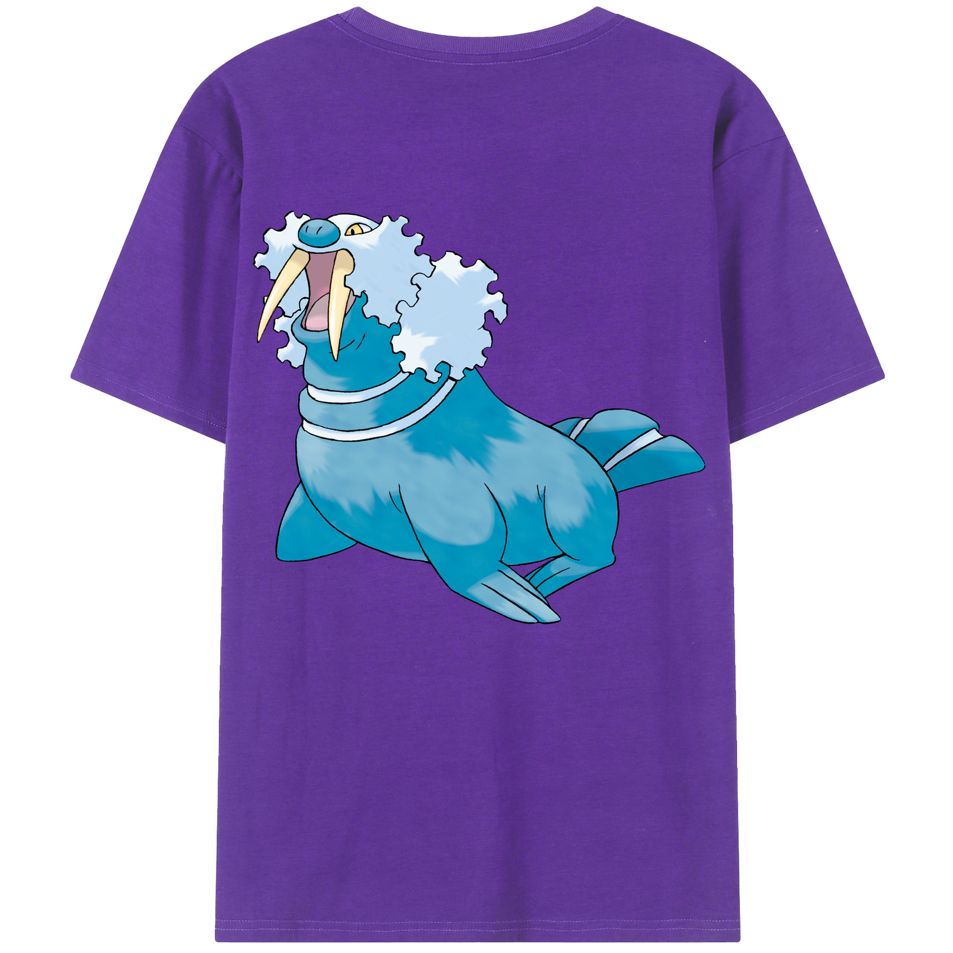 （画像用） ポケットモンスター Pokémon 綿100％ メンズ半袖Tシャツ（バックプリント） 通気性