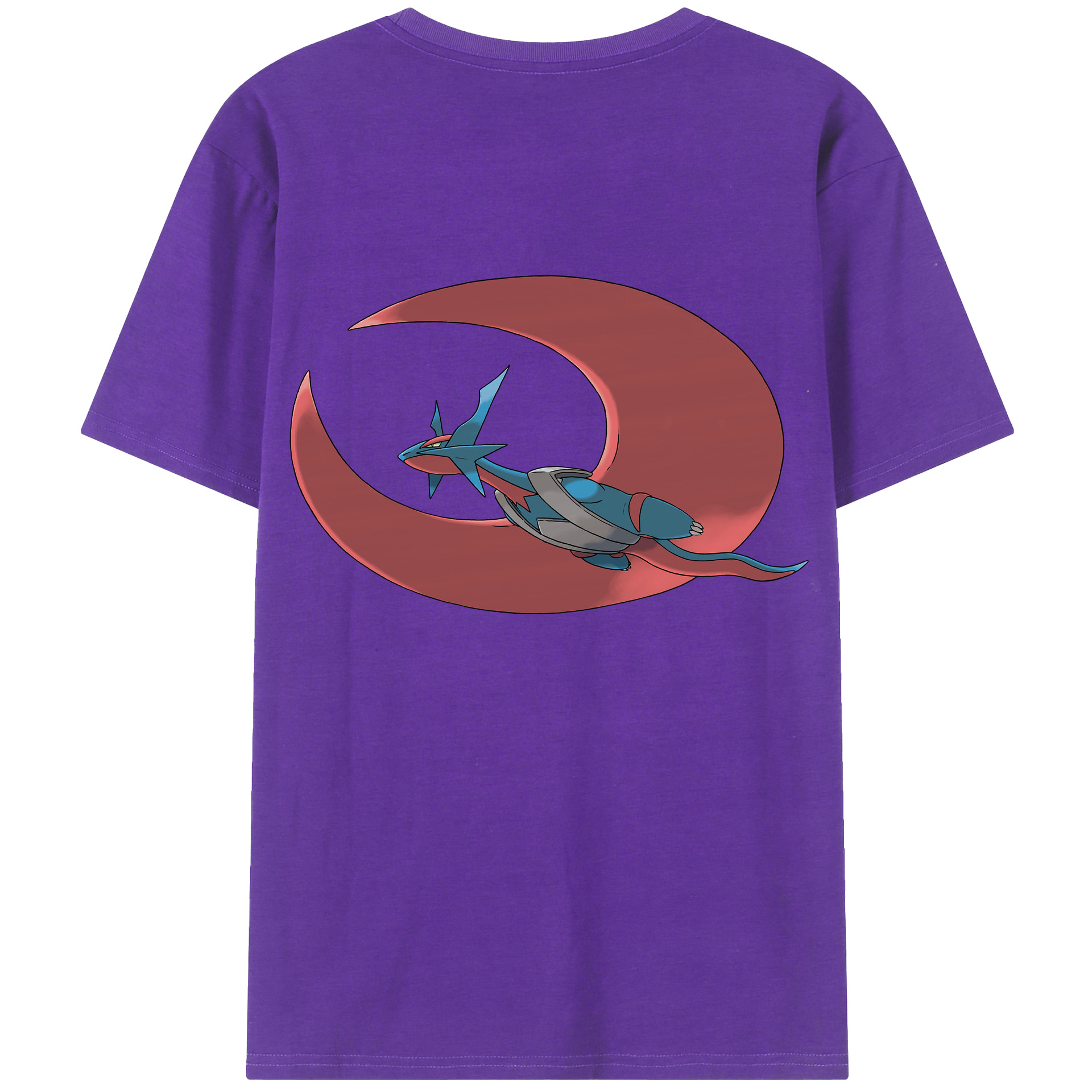 （画像用） ポケットモンスター Pokémon 綿100％ メンズ半袖Tシャツ（バックプリント） 通気性