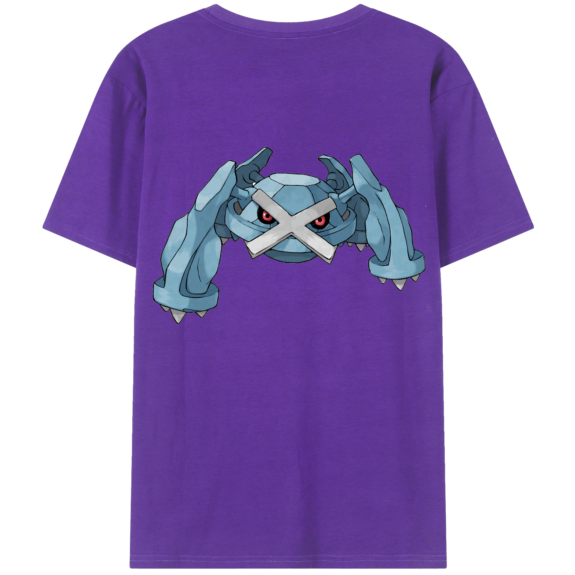 （画像用） ポケットモンスター Pokémon 綿100％ メンズ半袖Tシャツ（バックプリント） 通気性