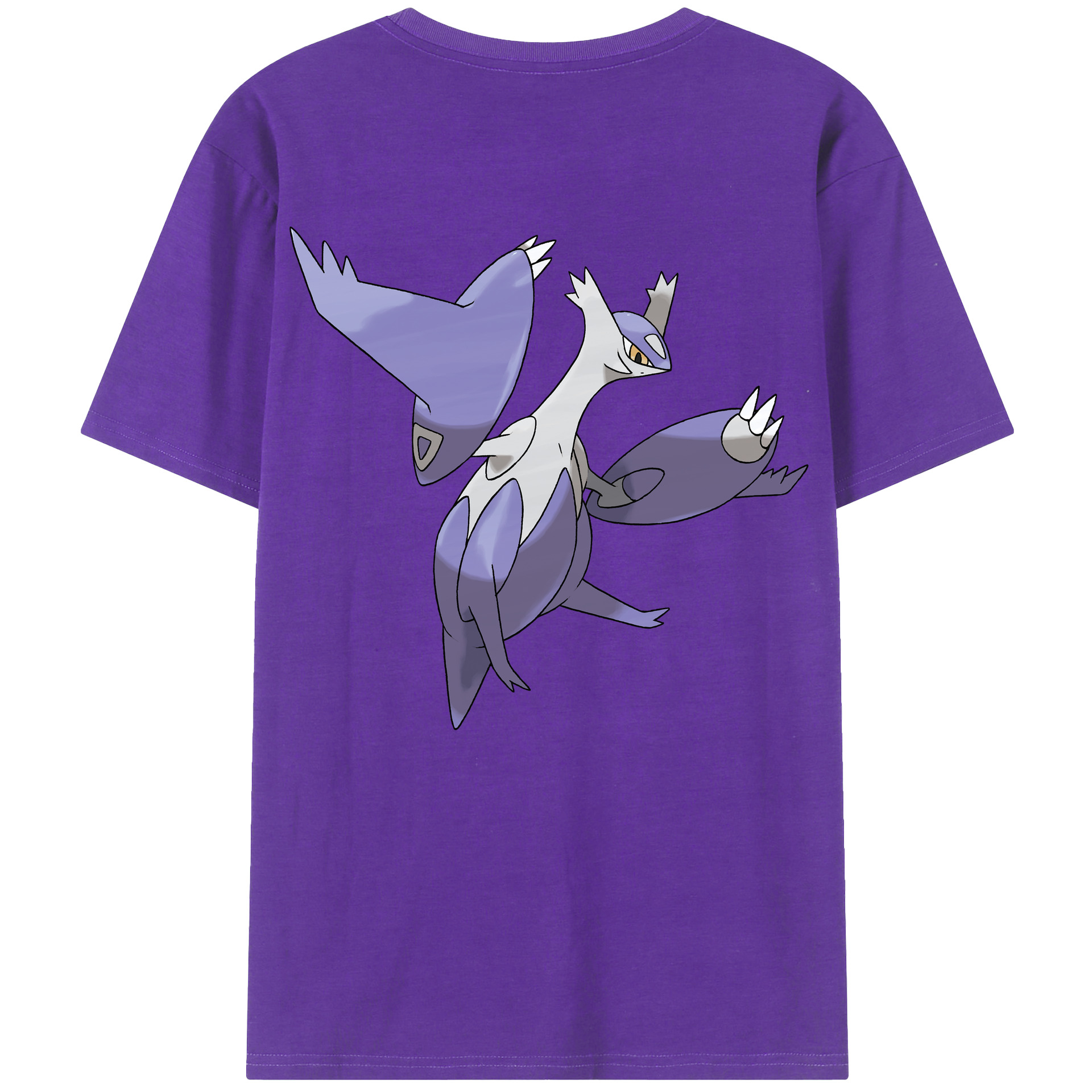 （画像用） ポケットモンスター Pokémon 綿100％ メンズ半袖Tシャツ（バックプリント） 通気性