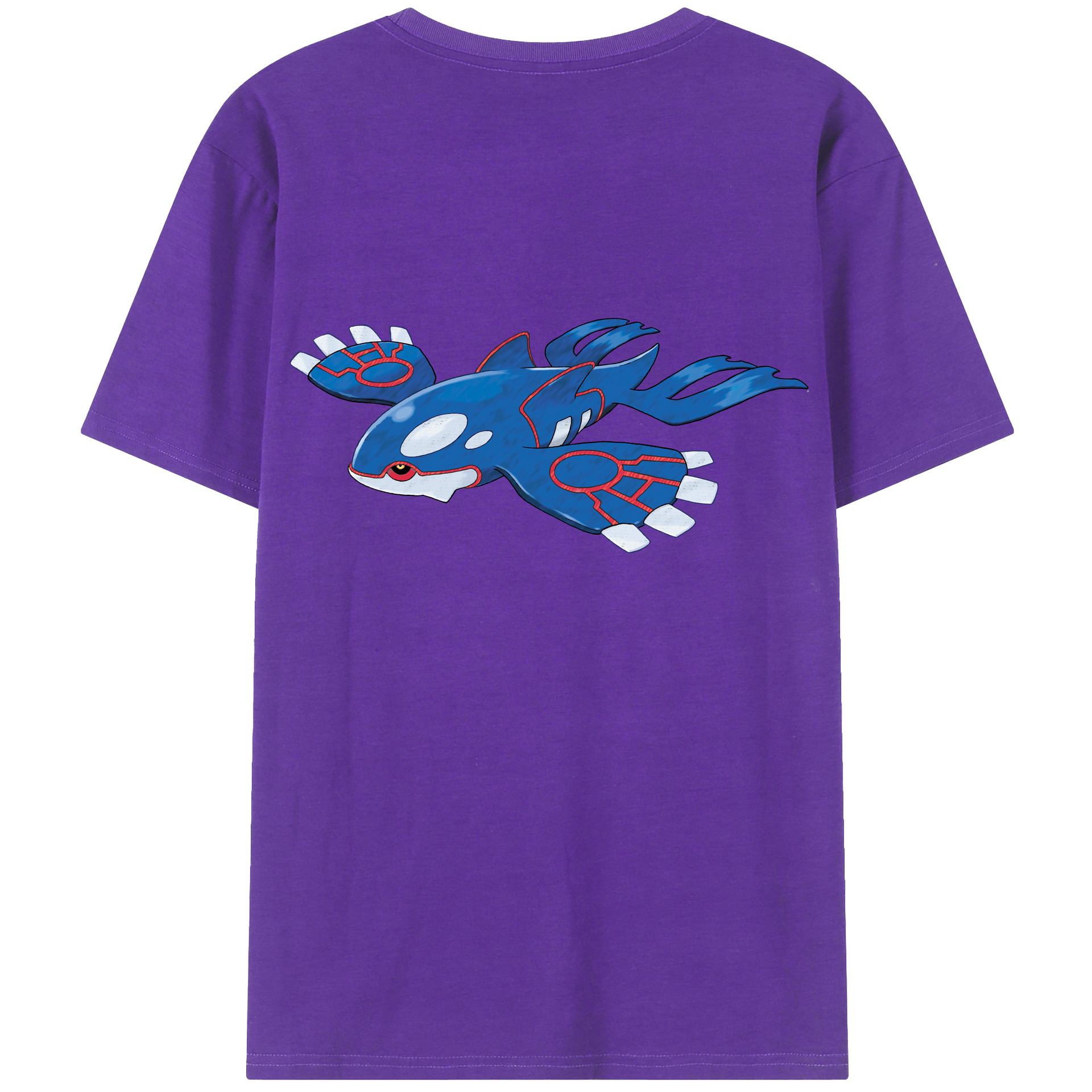 （画像用） ポケットモンスター Pokémon 綿100％ メンズ半袖Tシャツ（バックプリント） 通気性