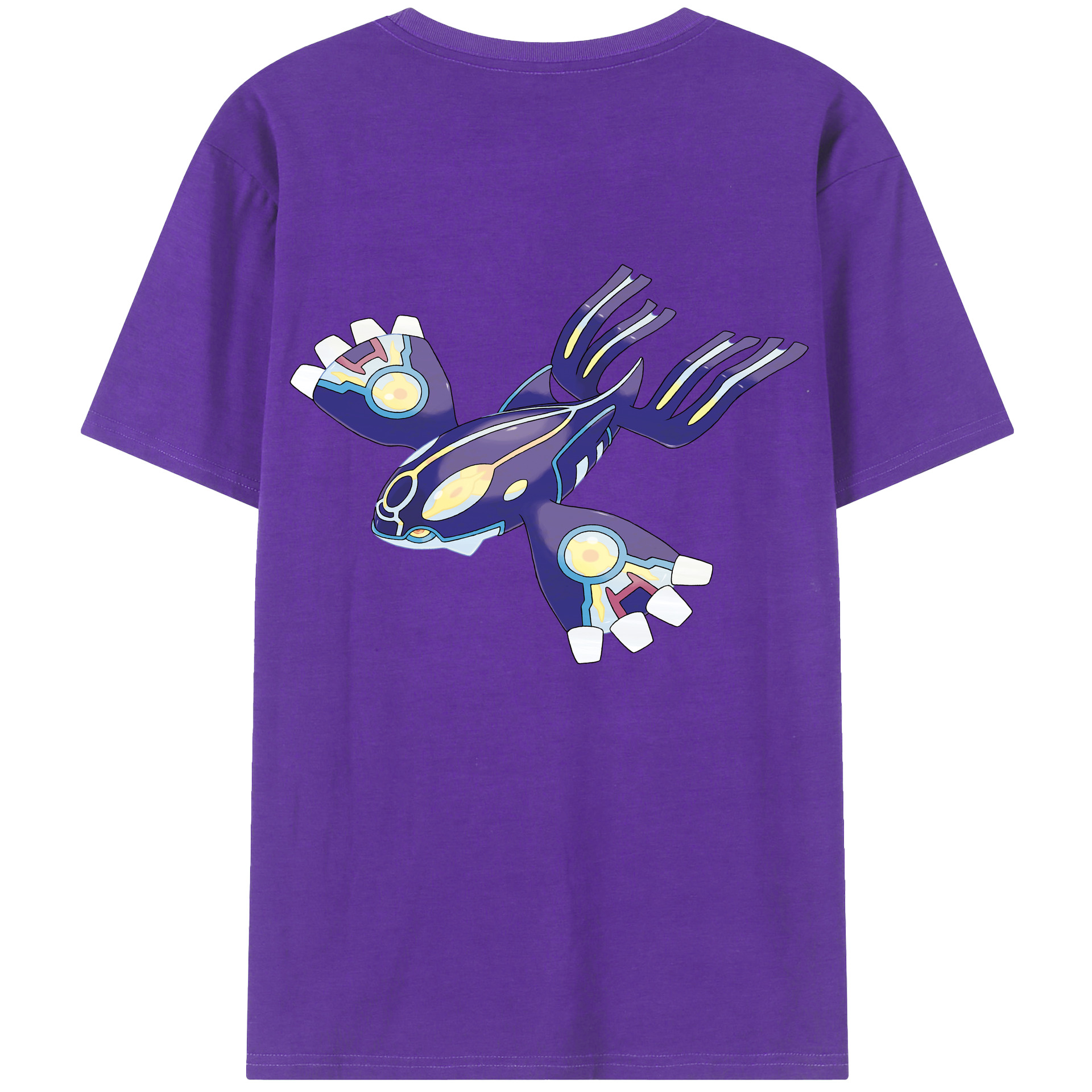 （画像用） ポケットモンスター Pokémon 綿100％ メンズ半袖Tシャツ（バックプリント） 通気性