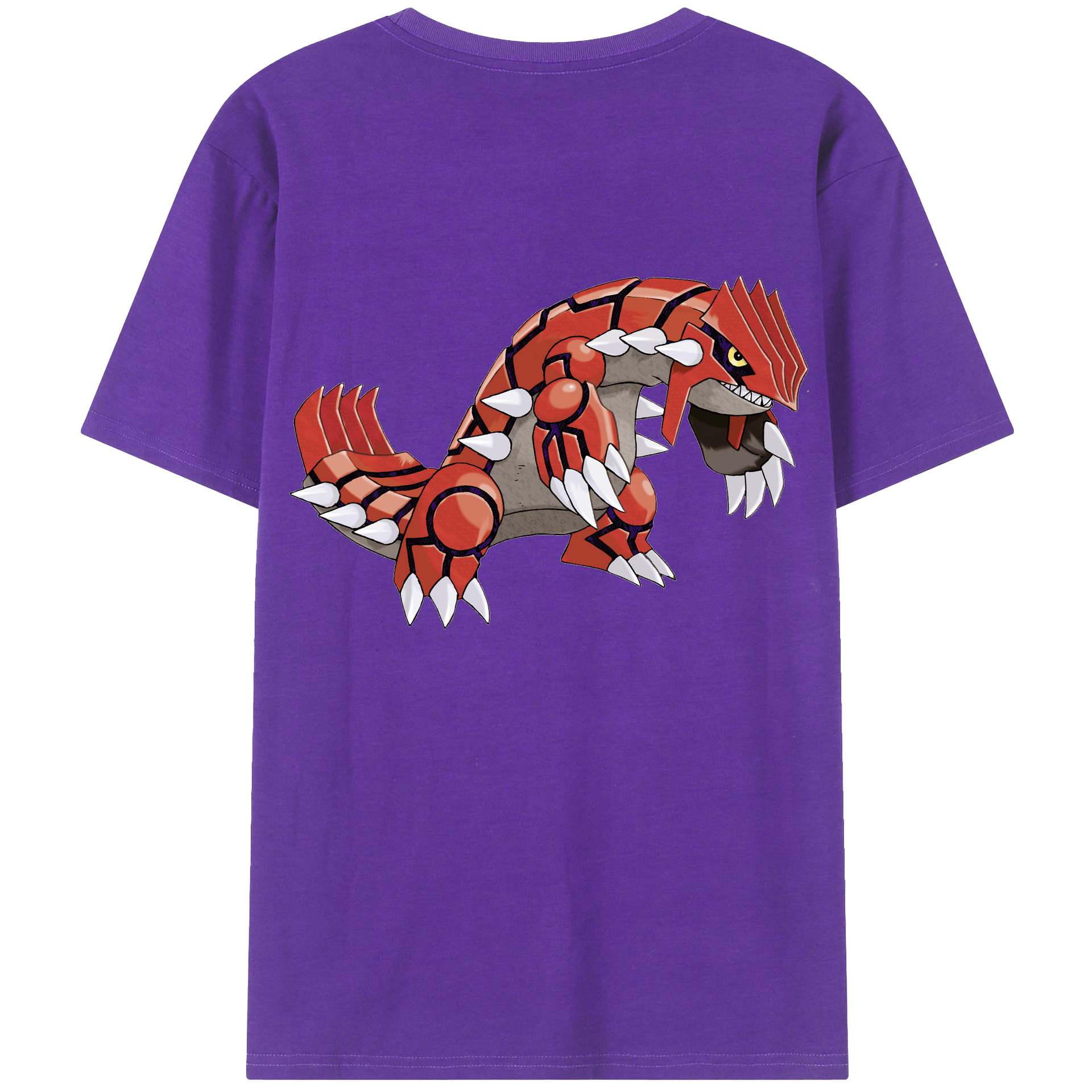 （画像用） ポケットモンスター Pokémon 綿100％ メンズ半袖Tシャツ（バックプリント） 通気性