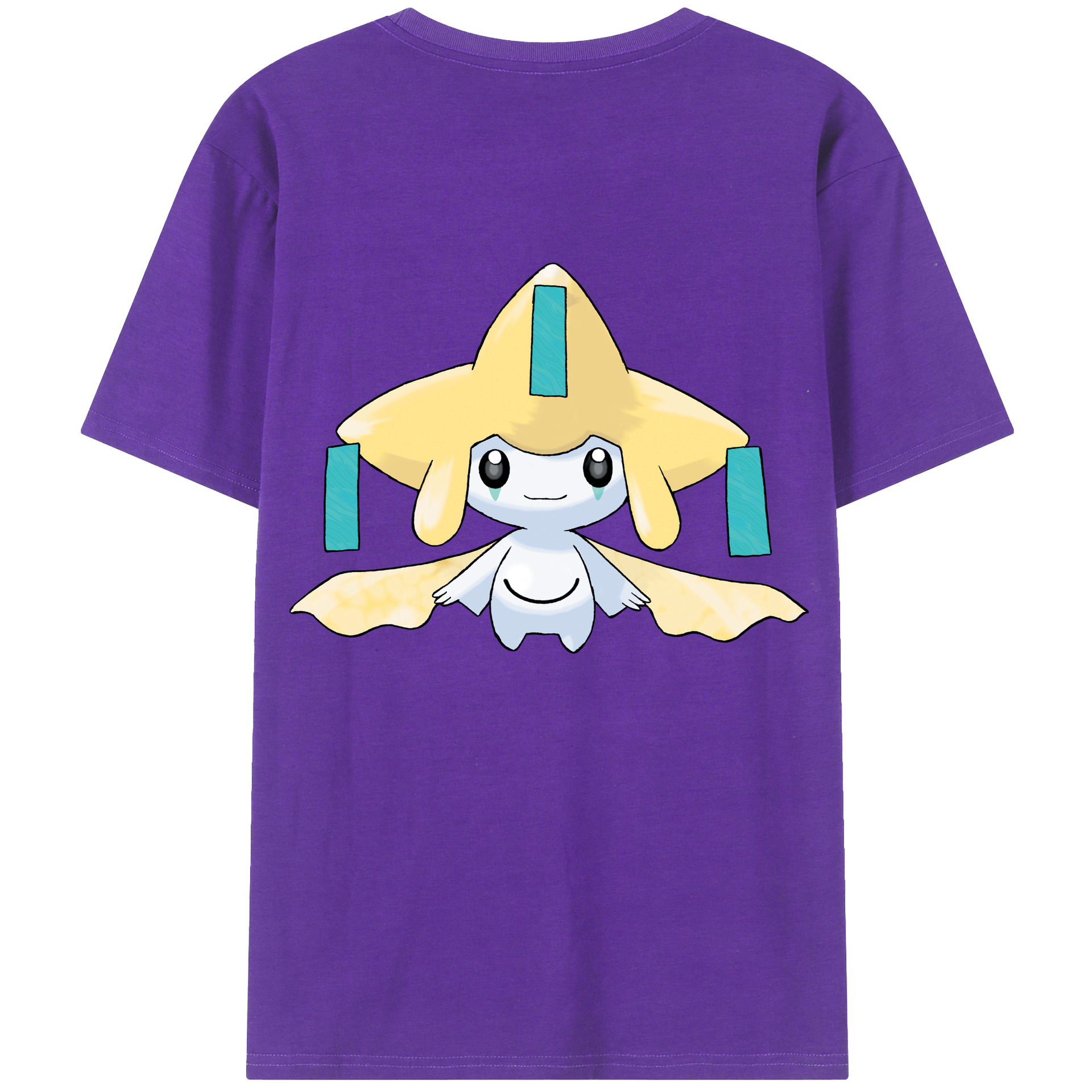 （画像用） ポケットモンスター Pokémon 綿100％ メンズ半袖Tシャツ（バックプリント） 通気性