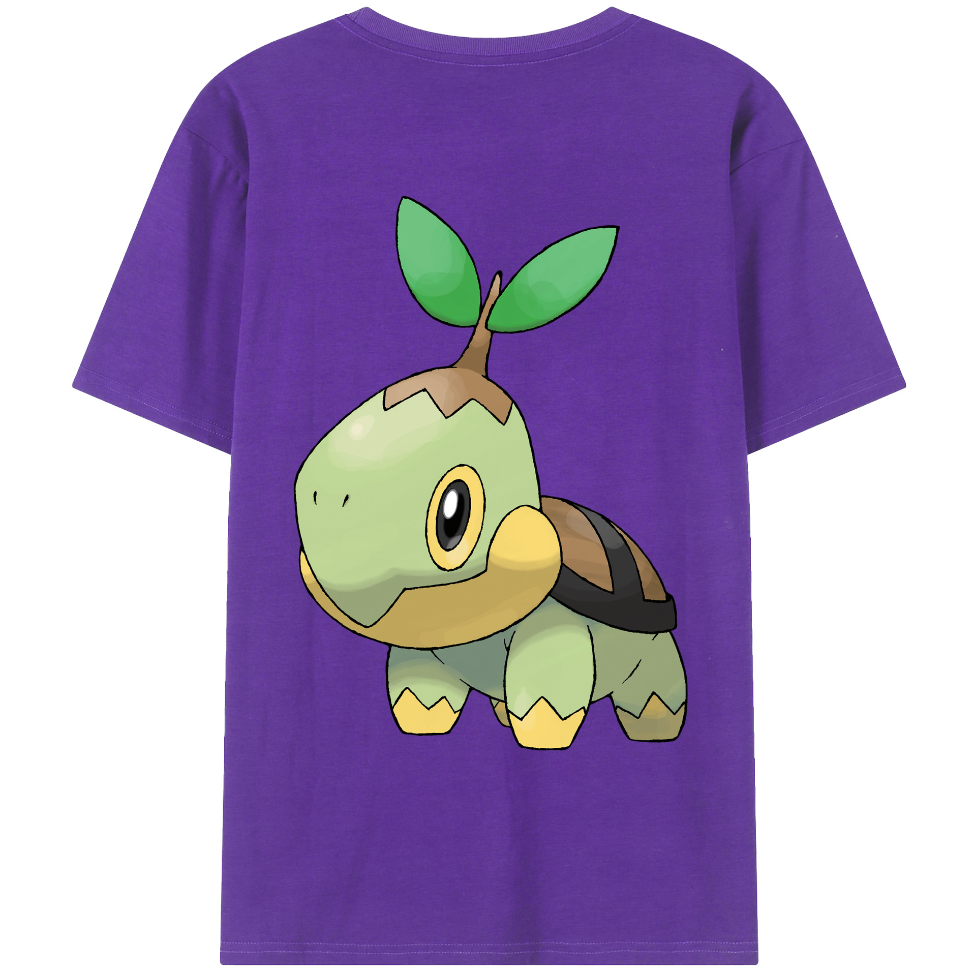 （画像用） ポケットモンスター Pokémon 綿100％ メンズ半袖Tシャツ（バックプリント） 通気性