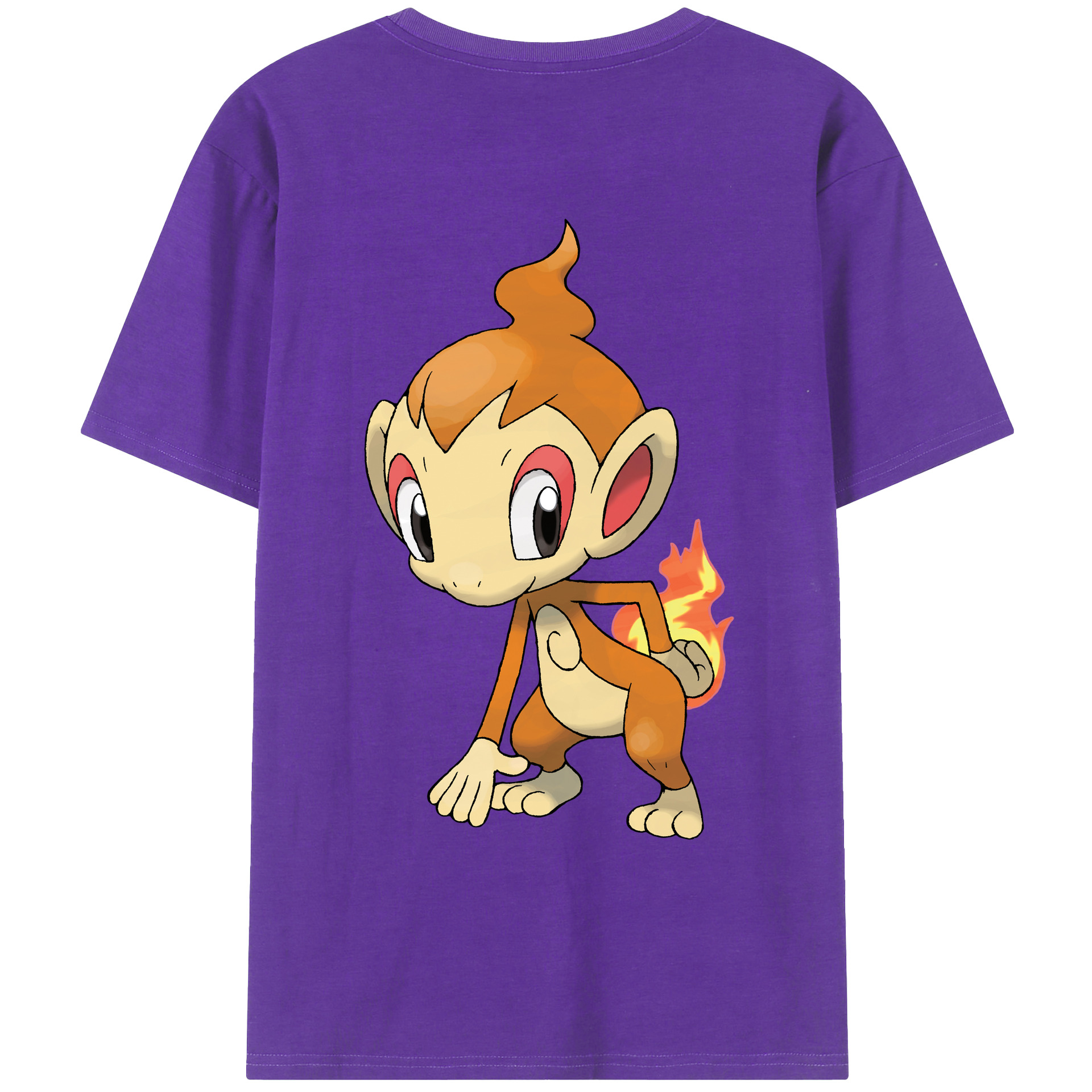 （画像用） ポケットモンスター Pokémon 綿100％ メンズ半袖Tシャツ（バックプリント） 通気性