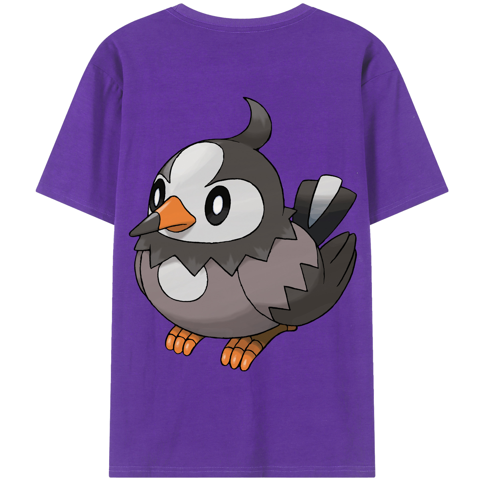（画像用） ポケットモンスター Pokémon 綿100％ メンズ半袖Tシャツ（バックプリント） 通気性