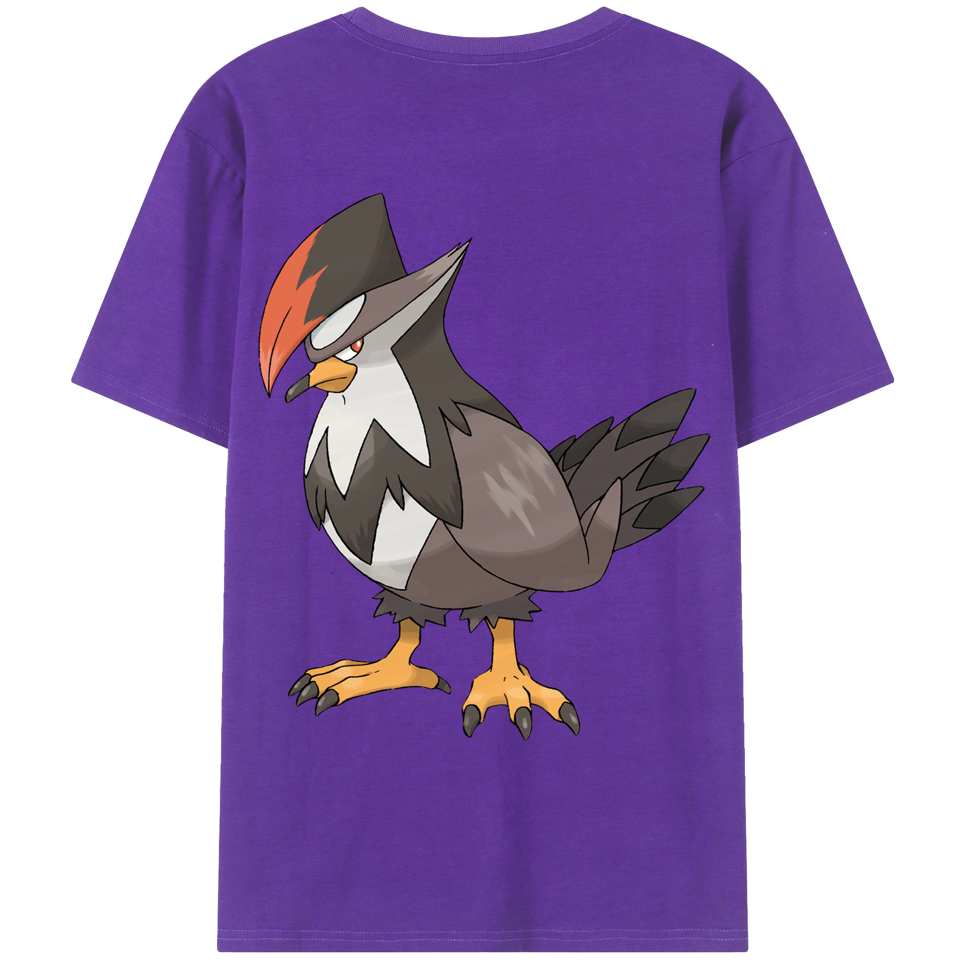 （画像用） ポケットモンスター Pokémon 綿100％ メンズ半袖Tシャツ（バックプリント） 通気性