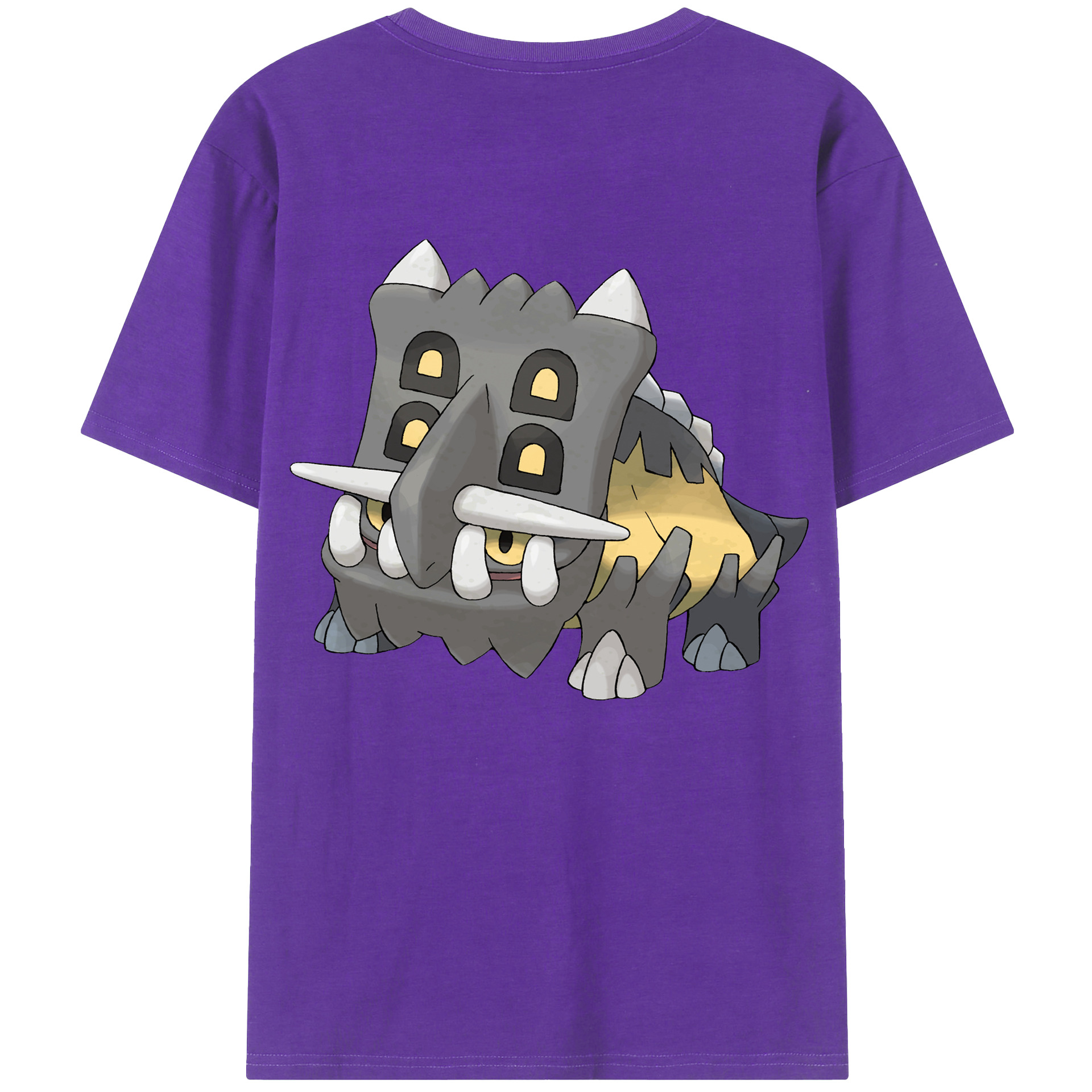 （画像用） ポケットモンスター Pokémon 綿100％ メンズ半袖Tシャツ（バックプリント） 通気性