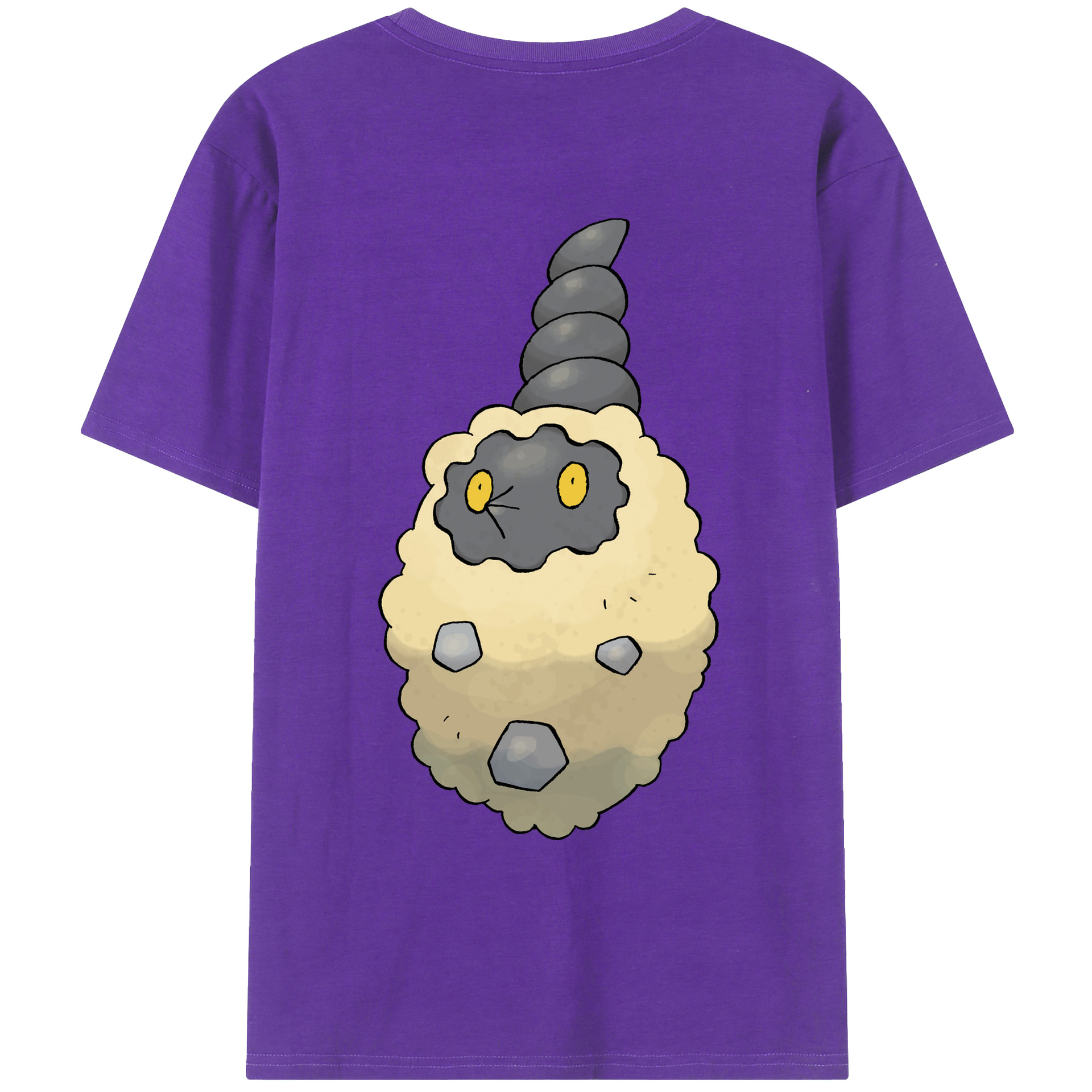 （画像用） ポケットモンスター Pokémon 綿100％ メンズ半袖Tシャツ（バックプリント） 通気性