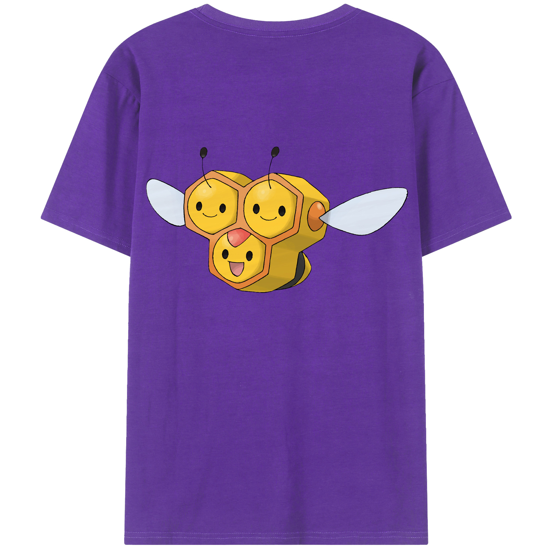 （画像用） ポケットモンスター Pokémon 綿100％ メンズ半袖Tシャツ（バックプリント） 通気性