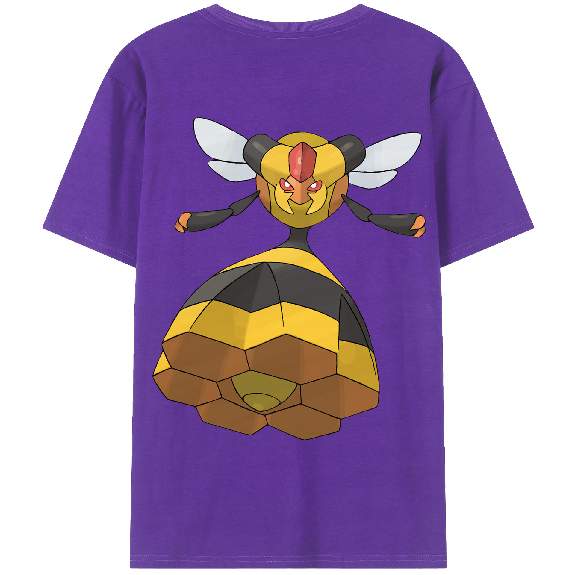 （画像用） ポケットモンスター Pokémon 綿100％ メンズ半袖Tシャツ（バックプリント） 通気性