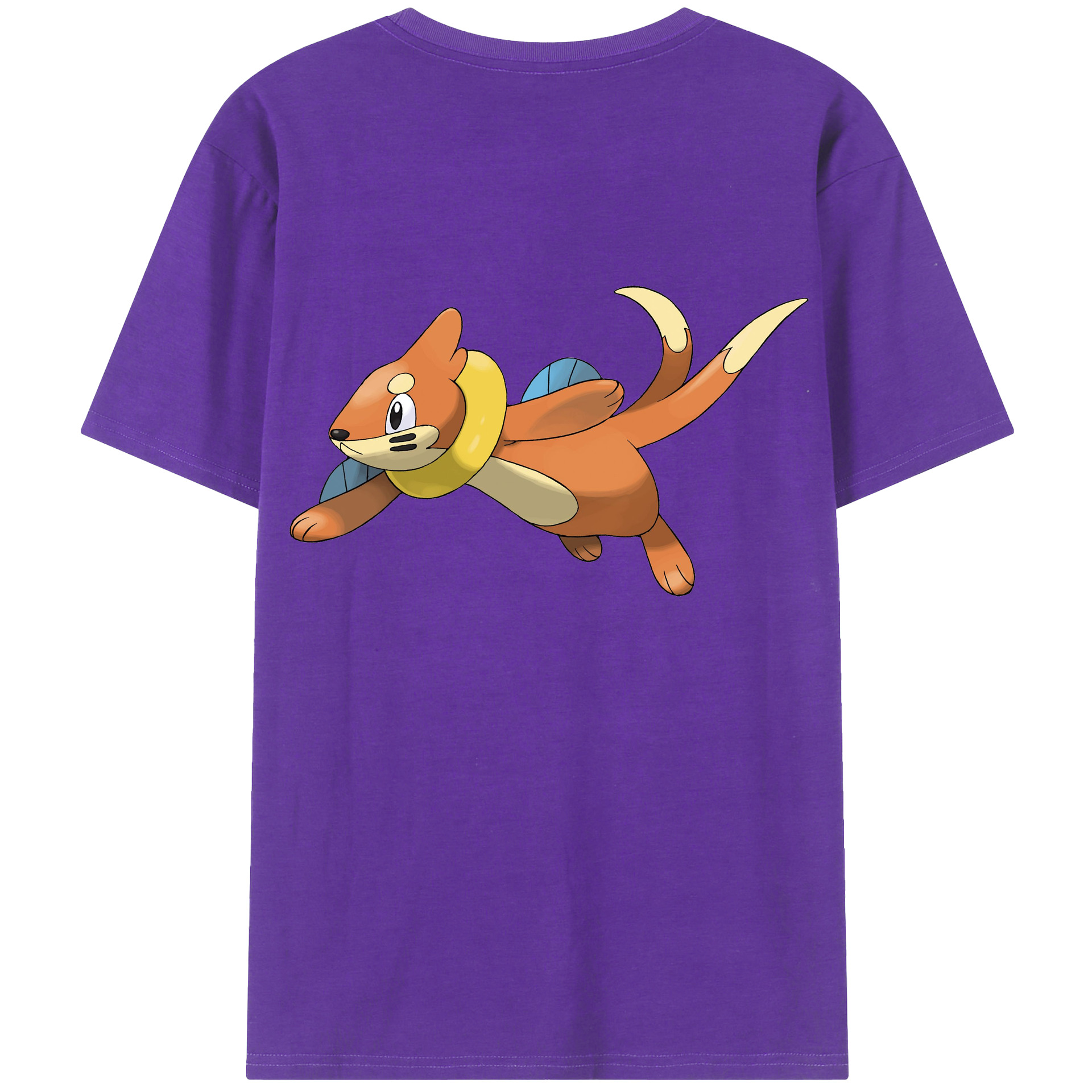 （画像用） ポケットモンスター Pokémon 綿100％ メンズ半袖Tシャツ（バックプリント） 通気性