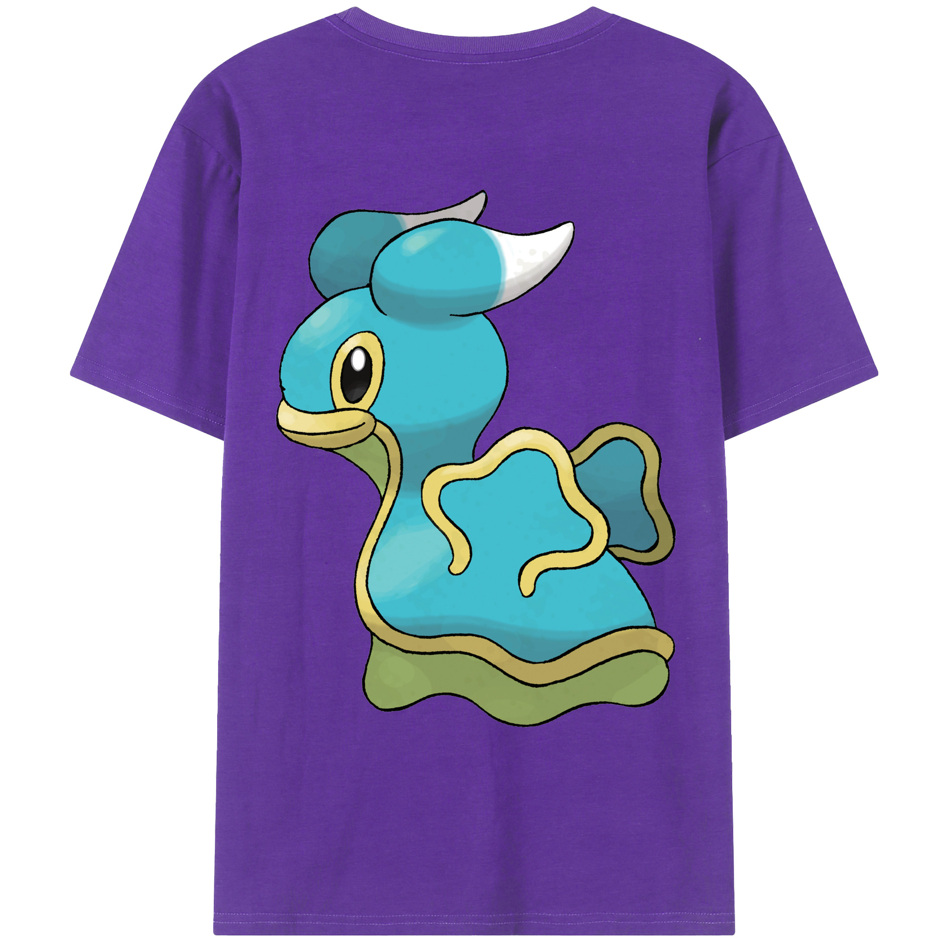 （画像用） ポケットモンスター Pokémon 綿100％ メンズ半袖Tシャツ（バックプリント） 通気性