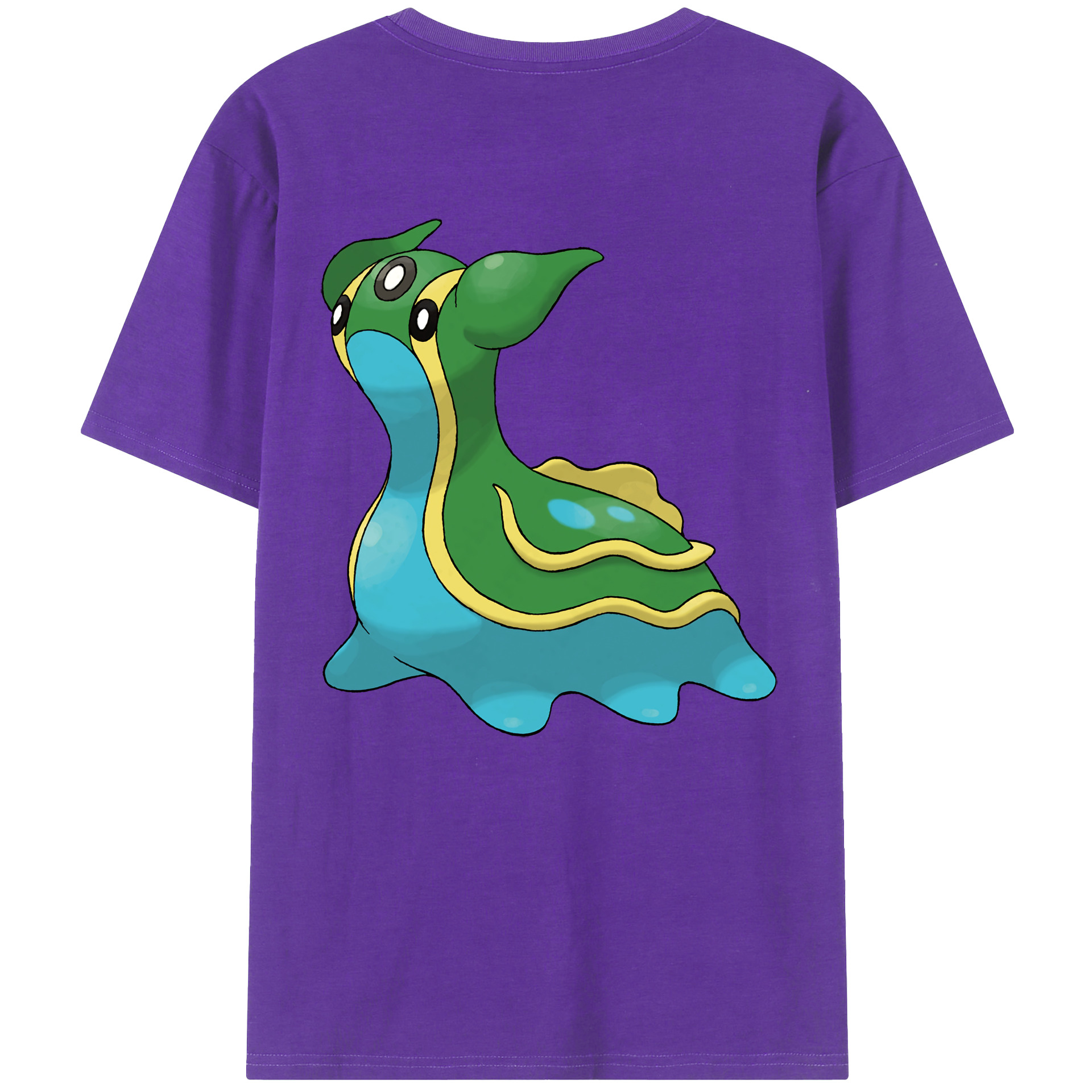 （画像用） ポケットモンスター Pokémon 綿100％ メンズ半袖Tシャツ（バックプリント） 通気性
