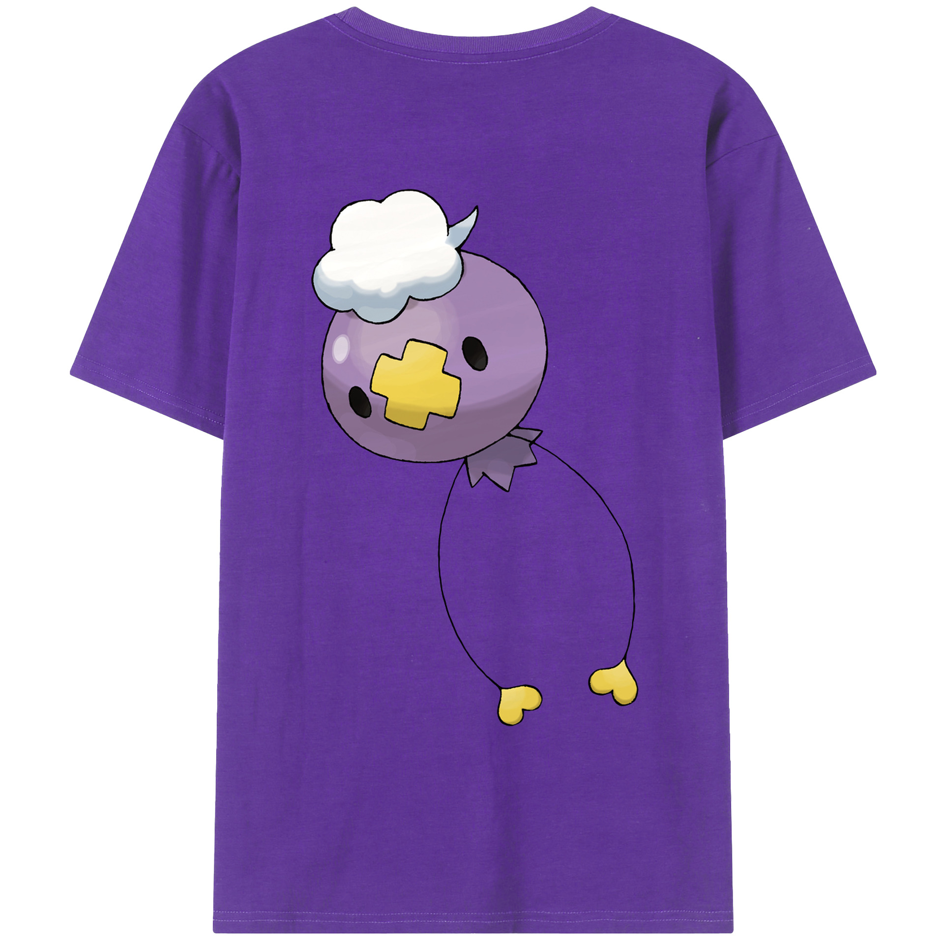 （画像用） ポケットモンスター Pokémon 綿100％ メンズ半袖Tシャツ（バックプリント） 通気性