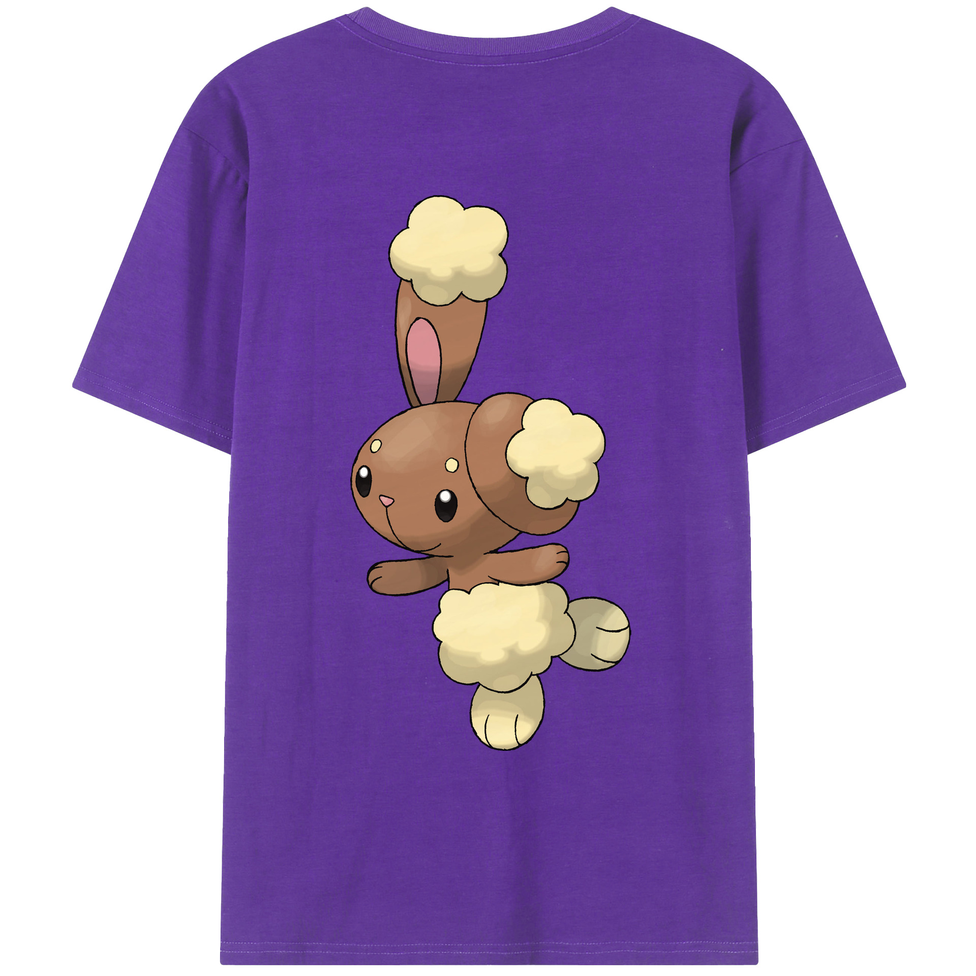 （画像用） ポケットモンスター Pokémon 綿100％ メンズ半袖Tシャツ（バックプリント） 通気性