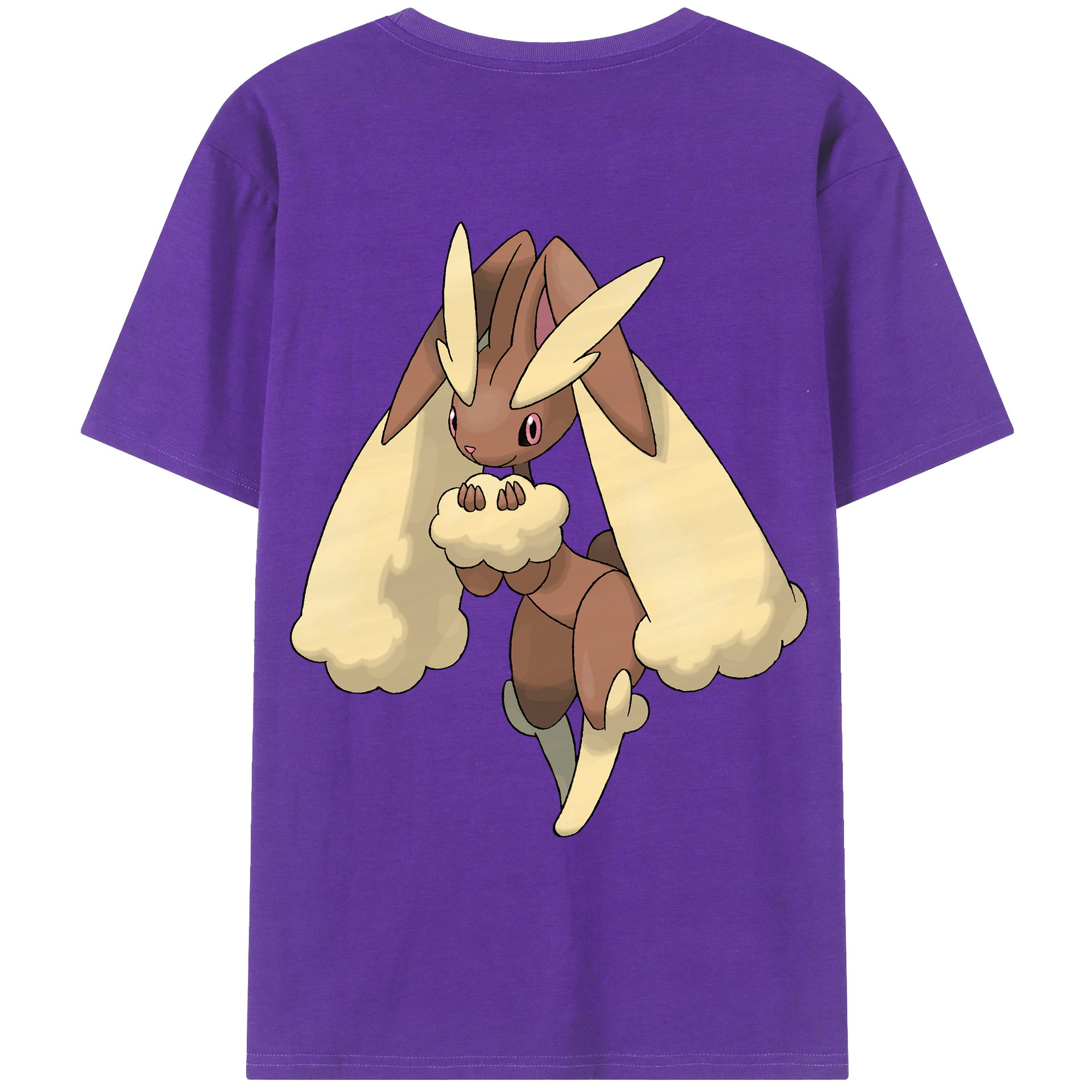 （画像用） ポケットモンスター Pokémon 綿100％ メンズ半袖Tシャツ（バックプリント） 通気性