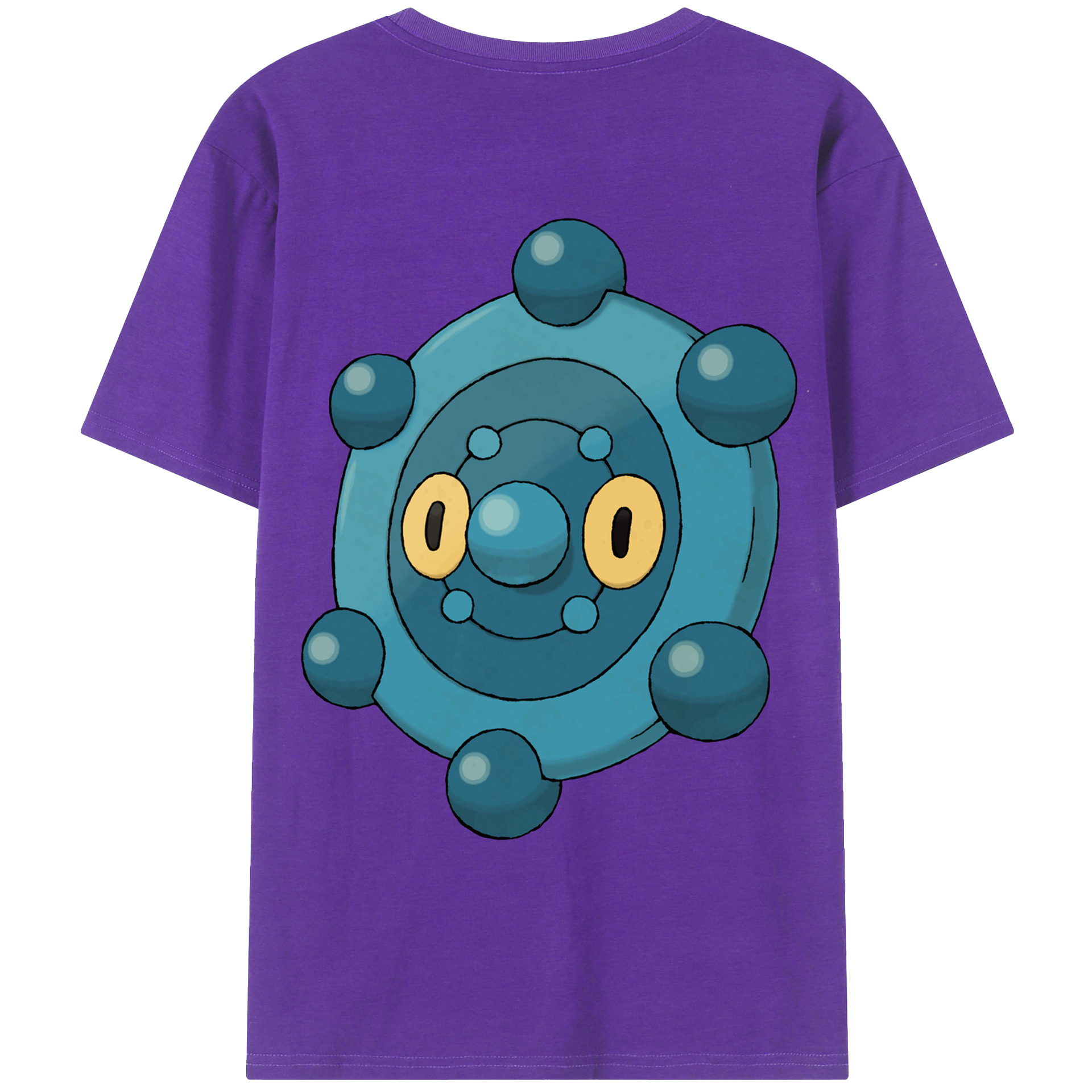 （画像用） ポケットモンスター Pokémon 綿100％ メンズ半袖Tシャツ（バックプリント） 通気性