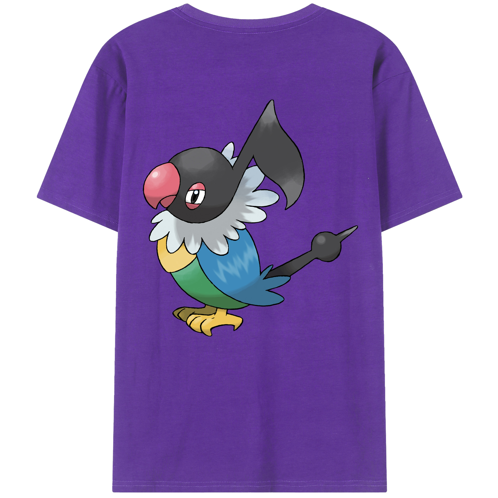 （画像用） ポケットモンスター Pokémon 綿100％ メンズ半袖Tシャツ（バックプリント） 通気性