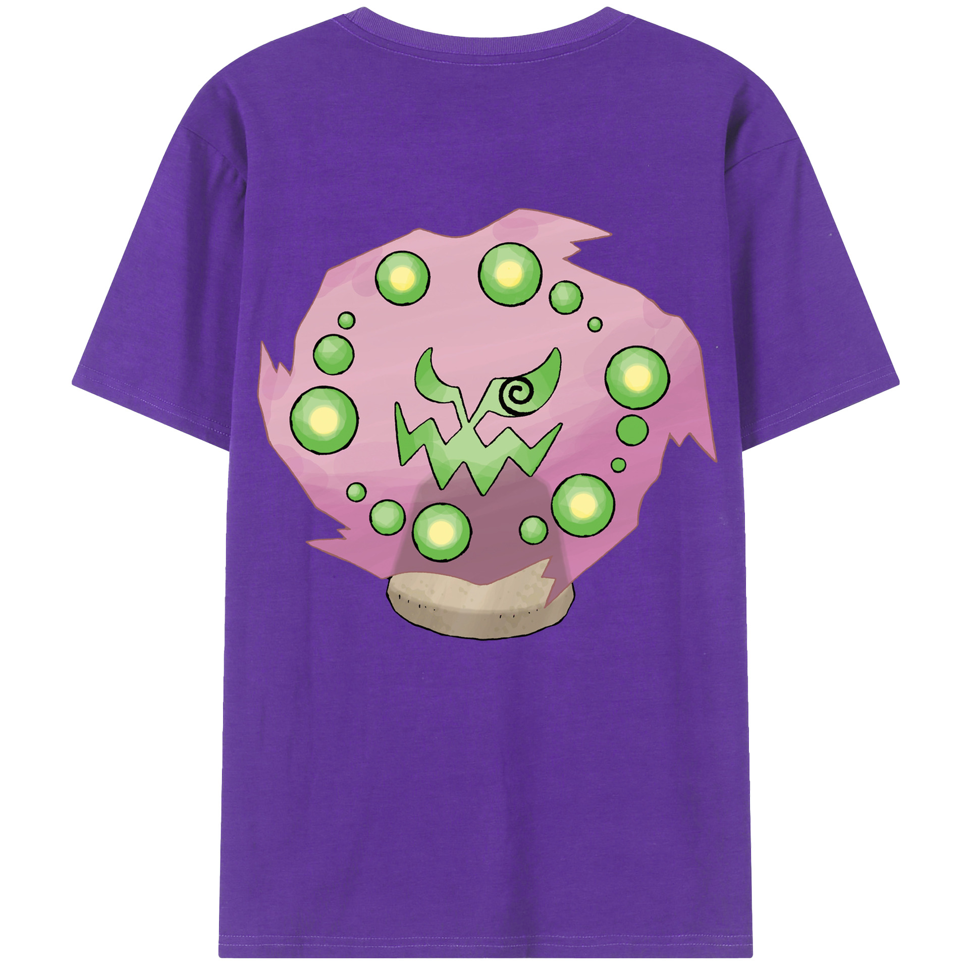 （画像用） ポケットモンスター Pokémon 綿100％ メンズ半袖Tシャツ（バックプリント） 通気性