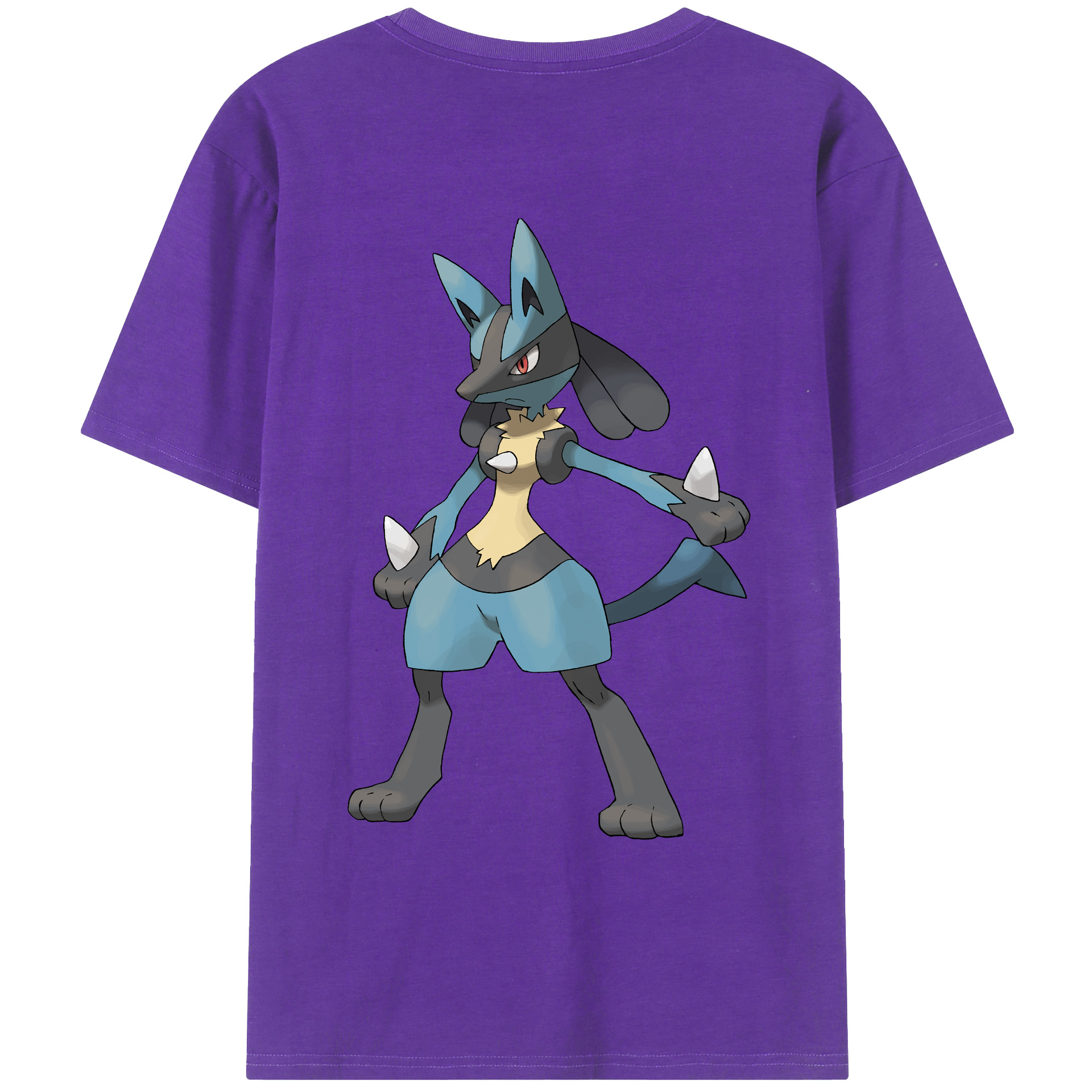 （画像用） ポケットモンスター Pokémon 綿100％ メンズ半袖Tシャツ（バックプリント） 通気性