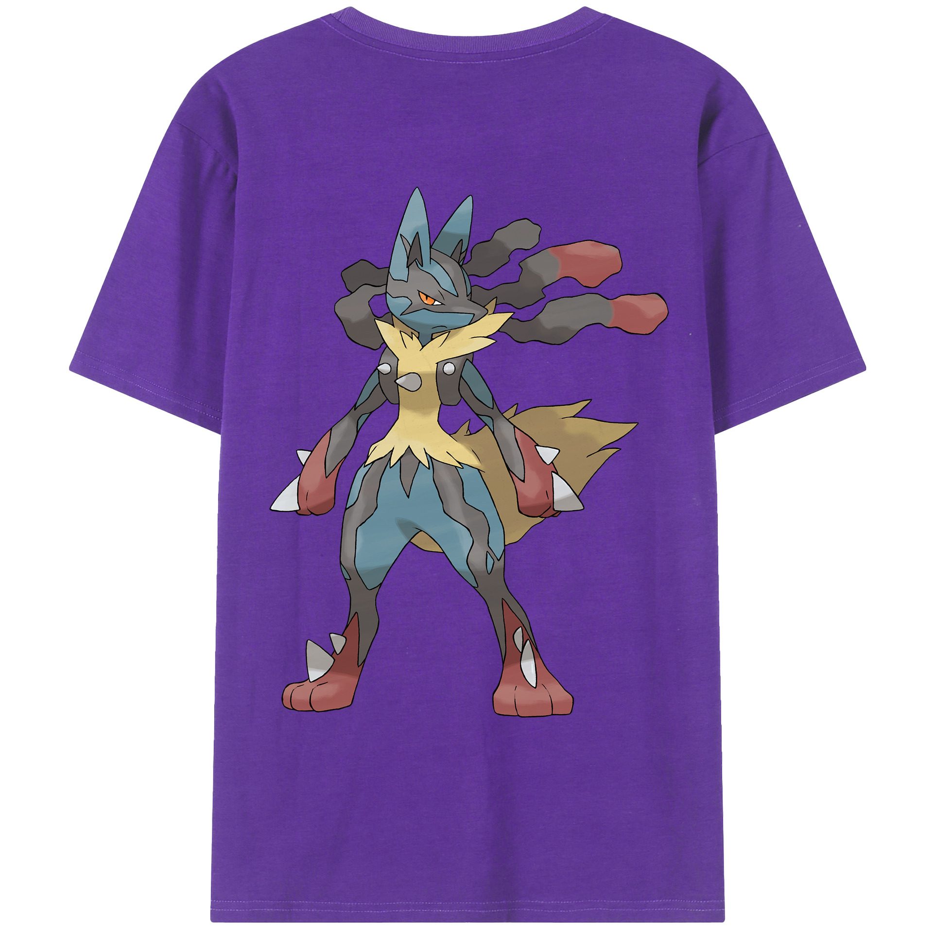 （画像用） ポケットモンスター Pokémon 綿100％ メンズ半袖Tシャツ（バックプリント） 通気性