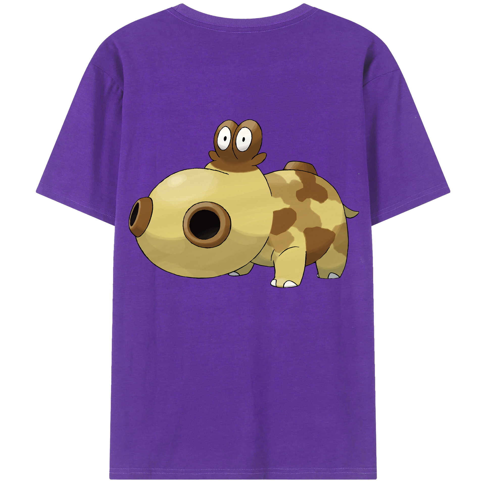 （画像用） ポケットモンスター Pokémon 綿100％ メンズ半袖Tシャツ（バックプリント） 通気性