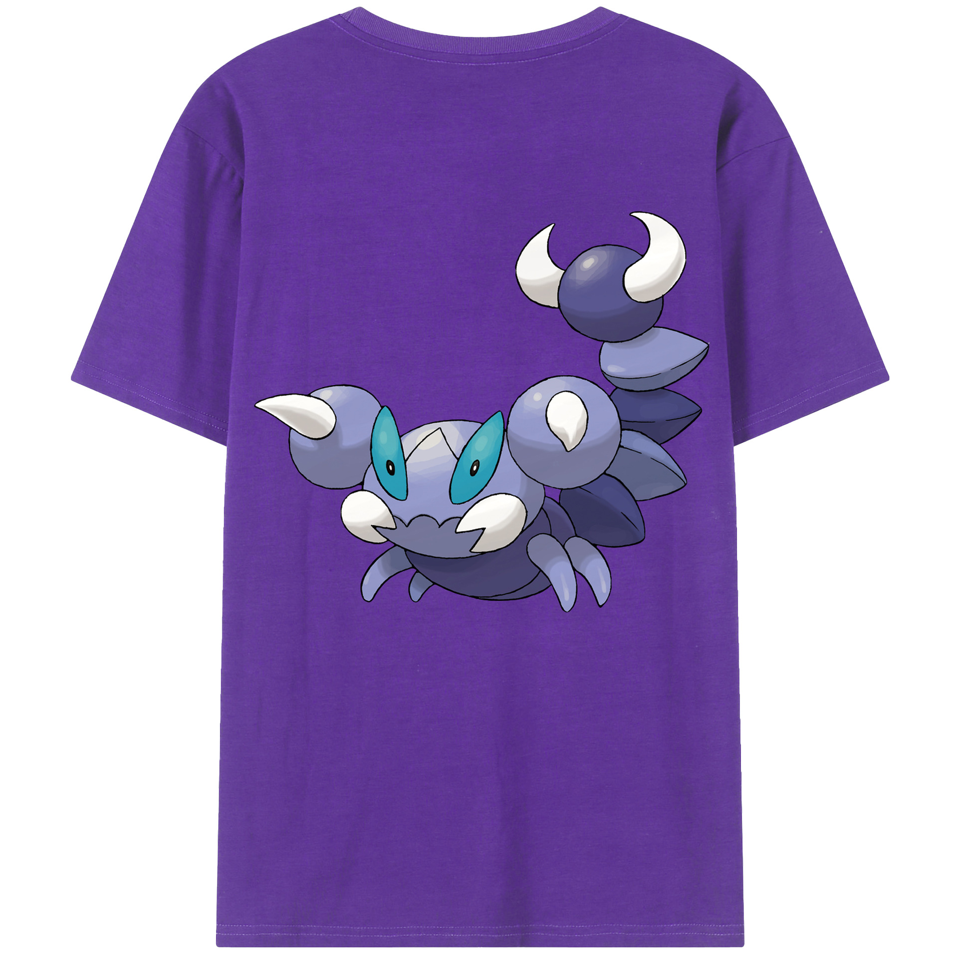 （画像用） ポケットモンスター Pokémon 綿100％ メンズ半袖Tシャツ（バックプリント） 通気性